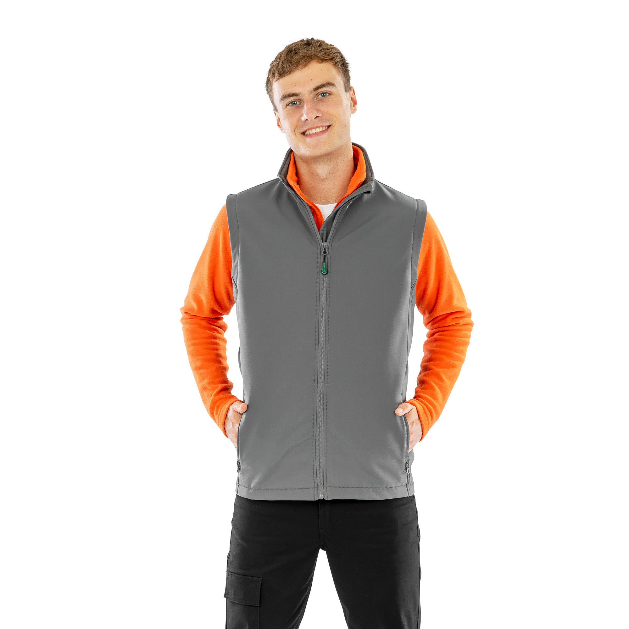 Mens Recycled 2 Layer  Softshell Bodywarmer