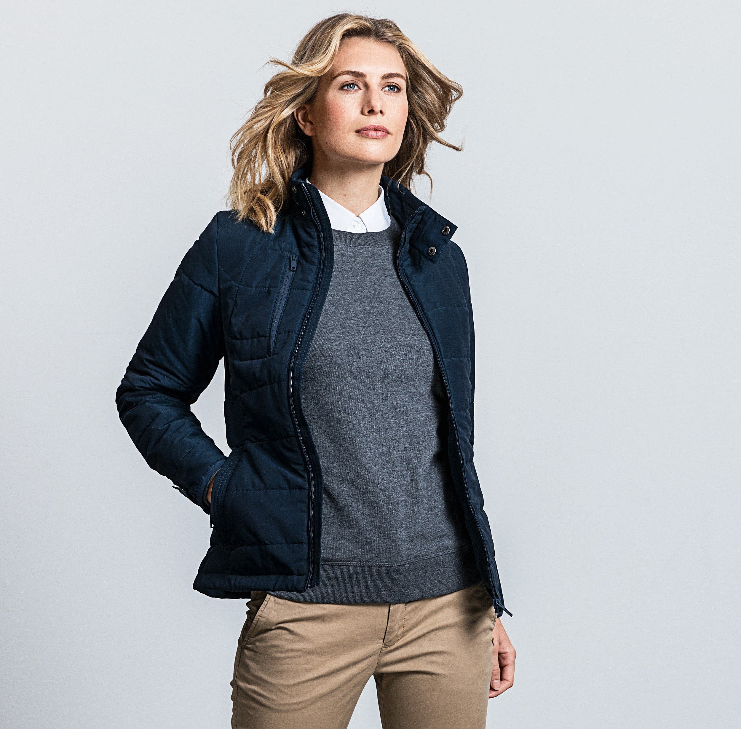 Ladies Cross Padded Jacket