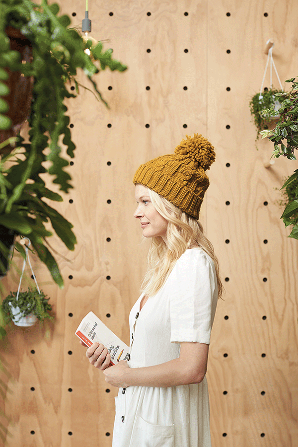 Cable Knit Melange Beanie