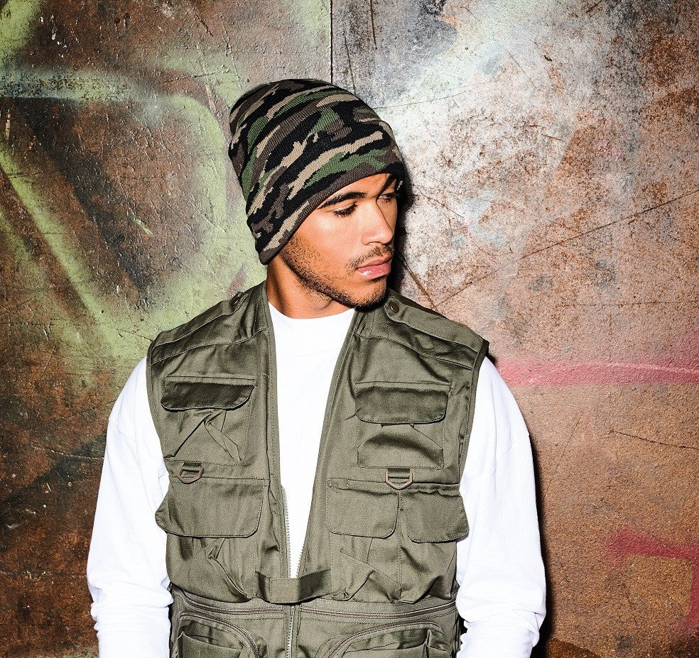 Camo Cuffed Beanie