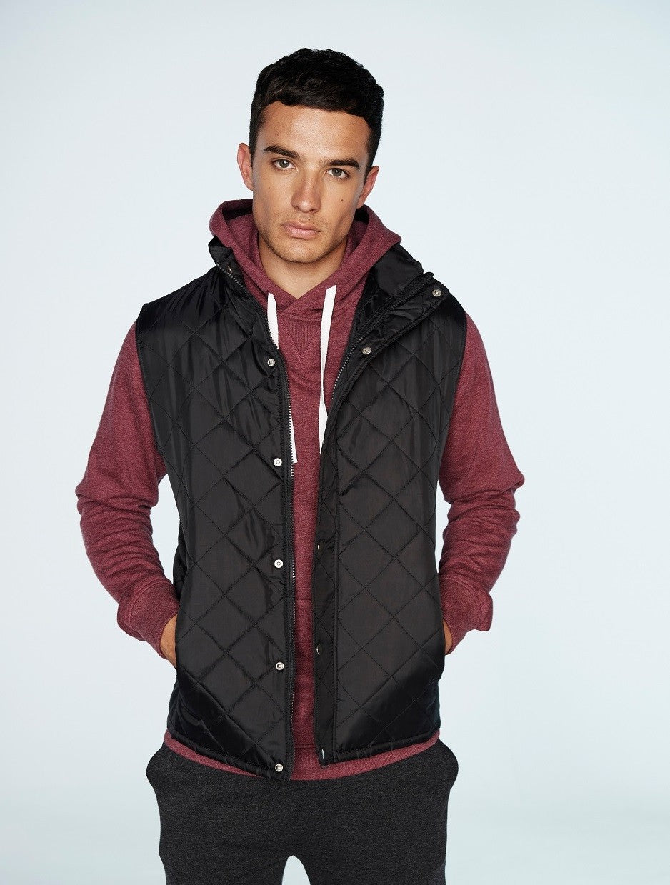 Mens Diamond Quilt Gilet