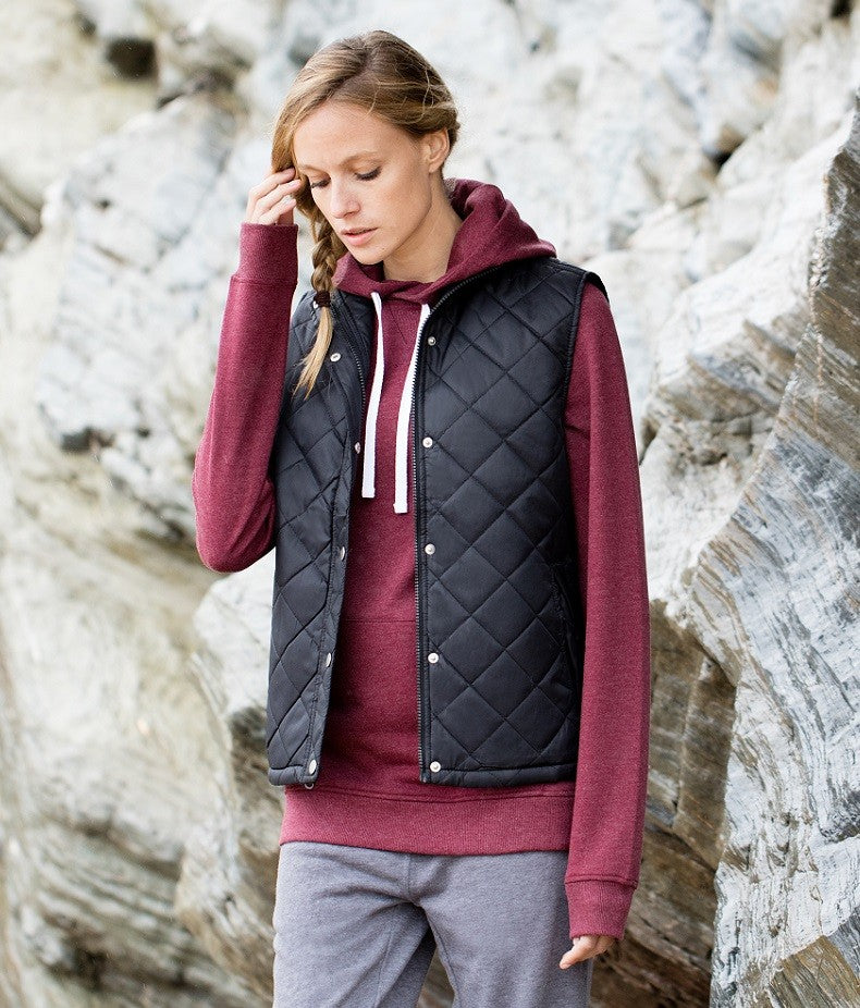 Ladies Diamond Quilt Gilet