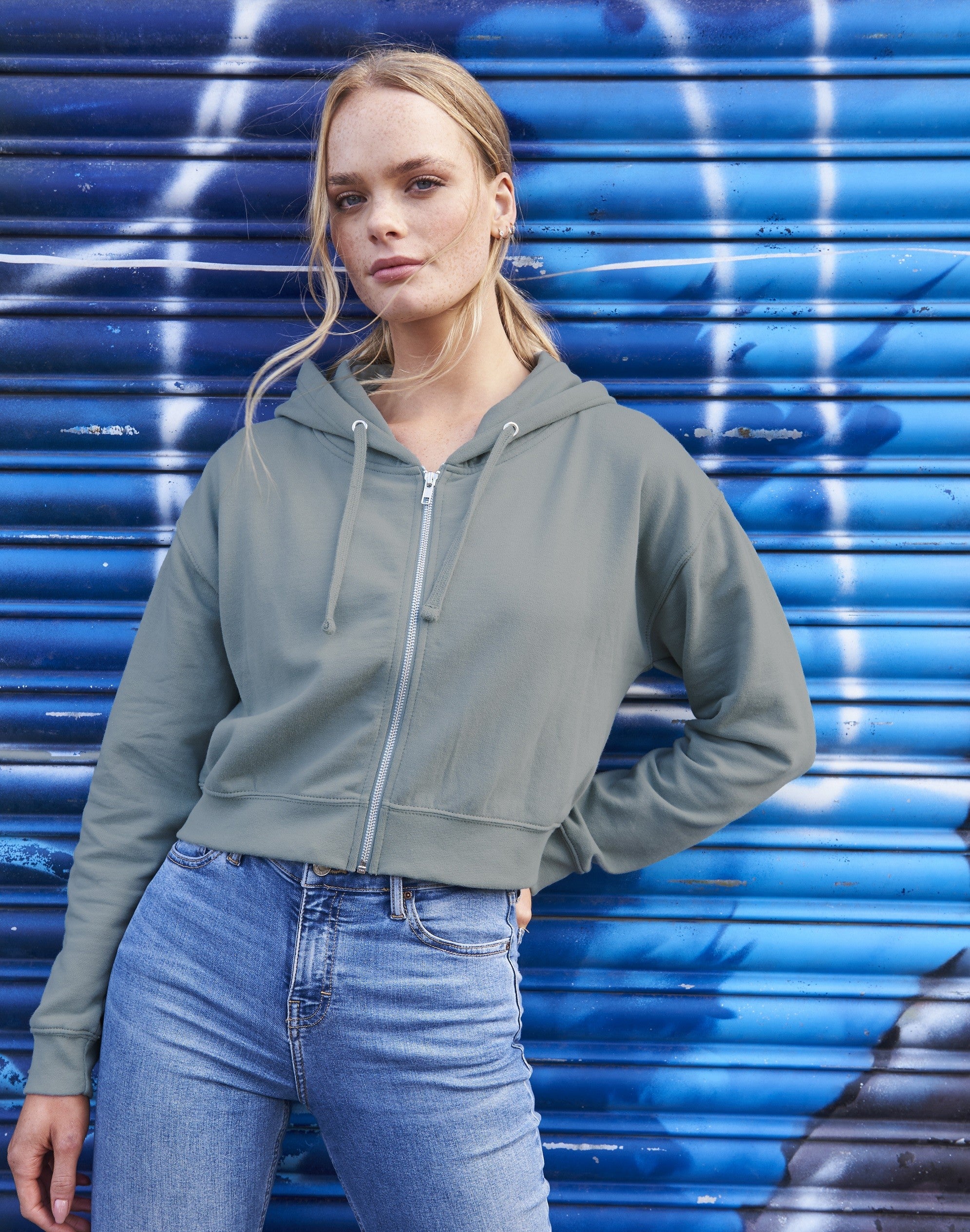 Womens Fashion Crop Zoodie