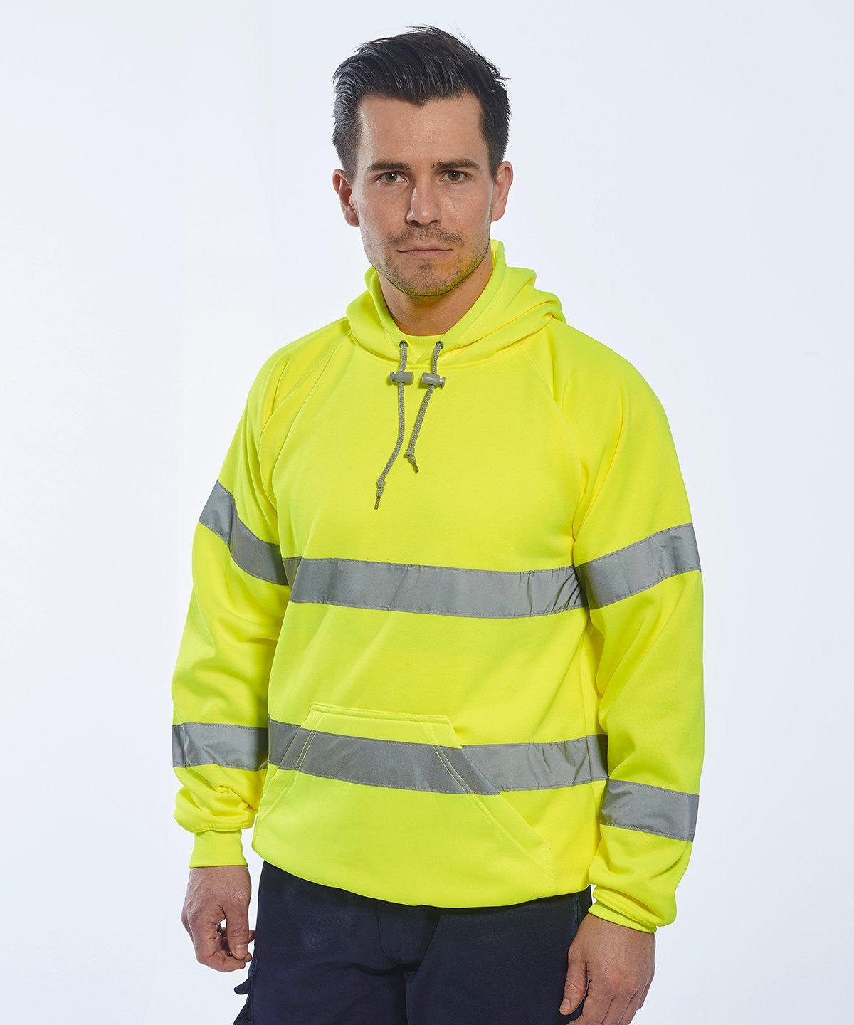 Hi Vis Hooded Sweatshirt