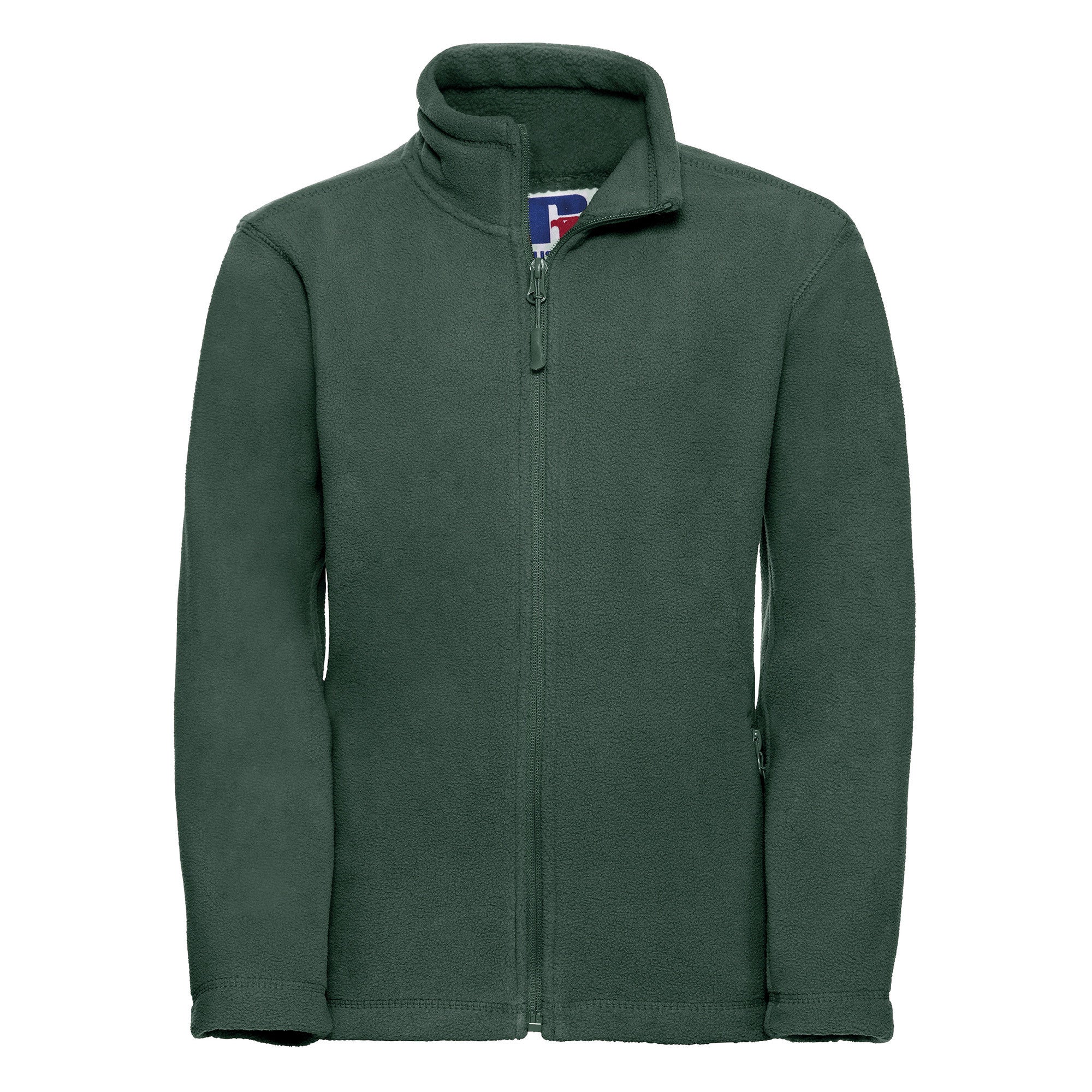 Kids Full Zip Outdoor Fleece | BOTTLE GREEN
