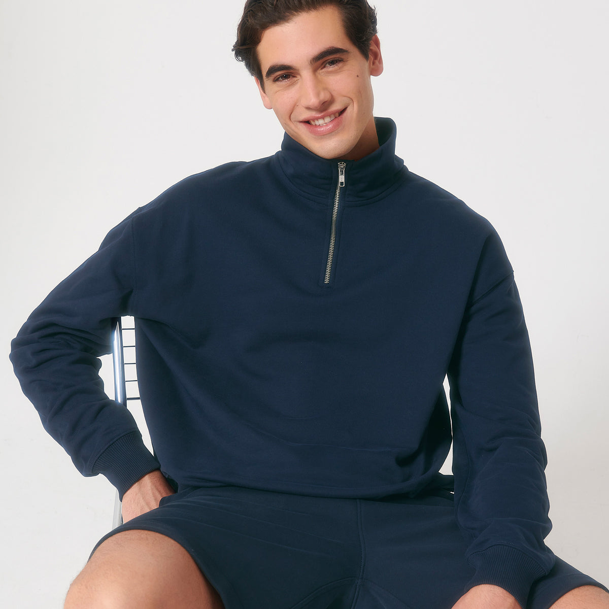 Unisex Miller Dry Quarter Zip Sweatshirt | BLACK