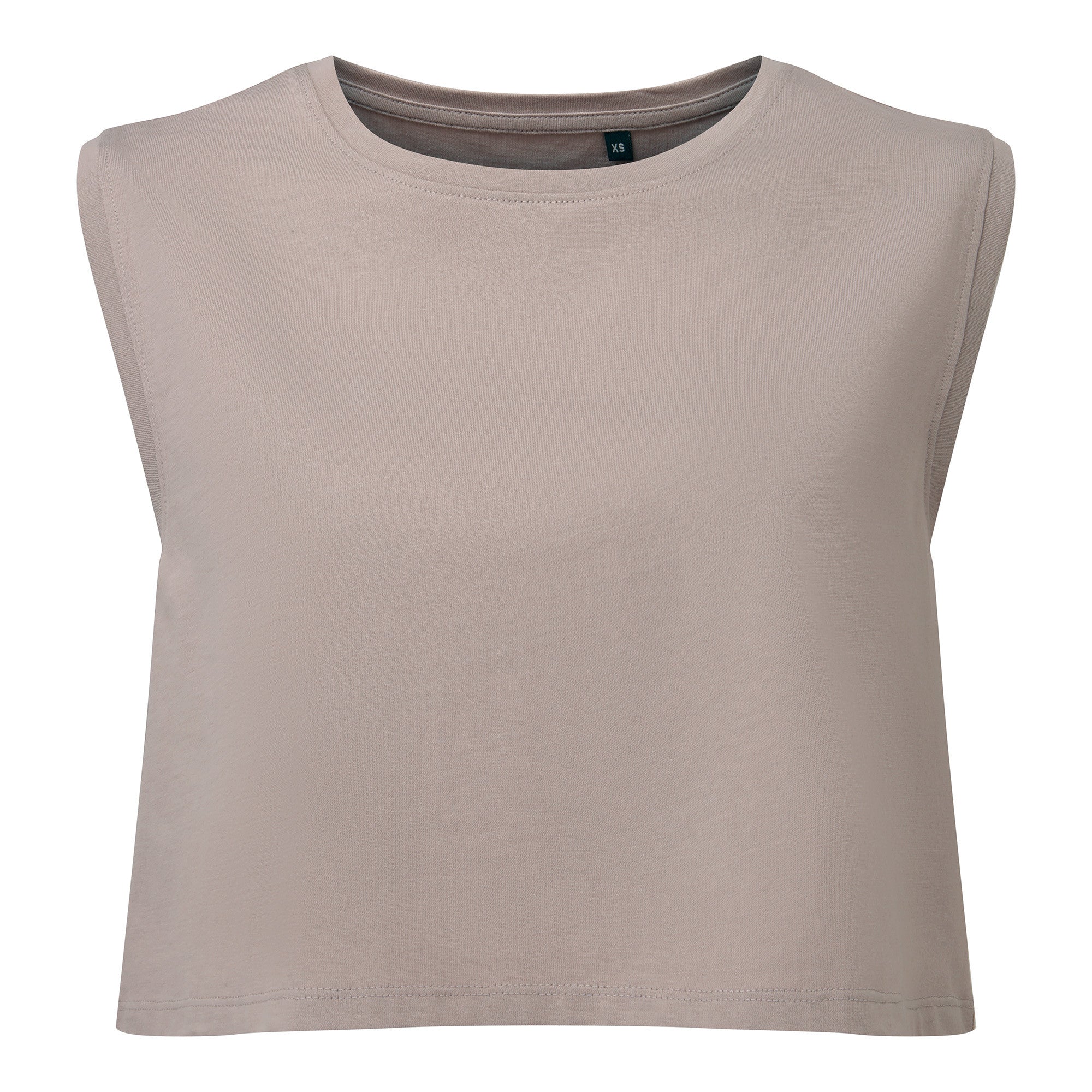 Womens TriDri Organic Crop Tank | STONE