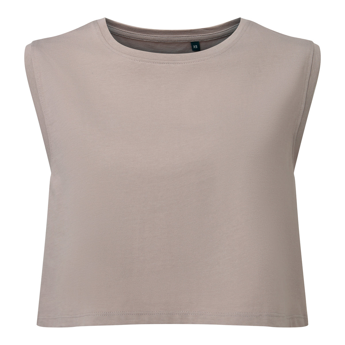 Womens TriDri Organic Crop Tank | STONE