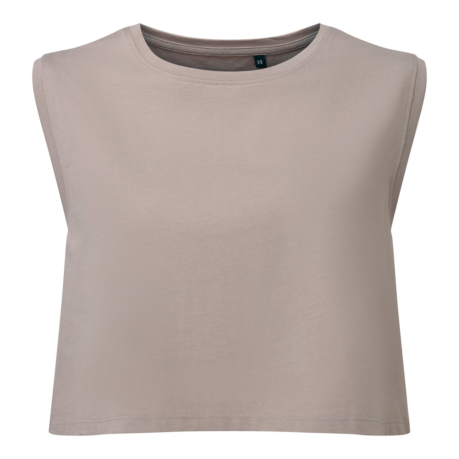 Womens TriDri Organic Crop Tank | STONE