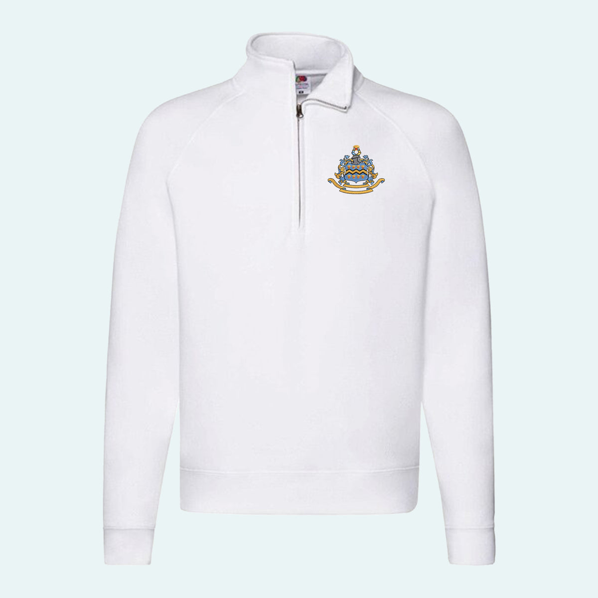 Pocklington Quarter Zip - Crest Only | WHITE