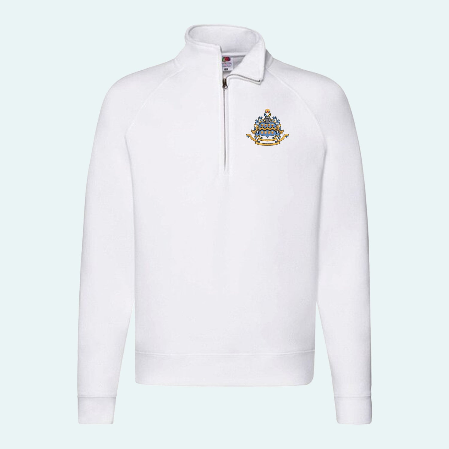 Pocklington Quarter Zip - Crest Only | WHITE