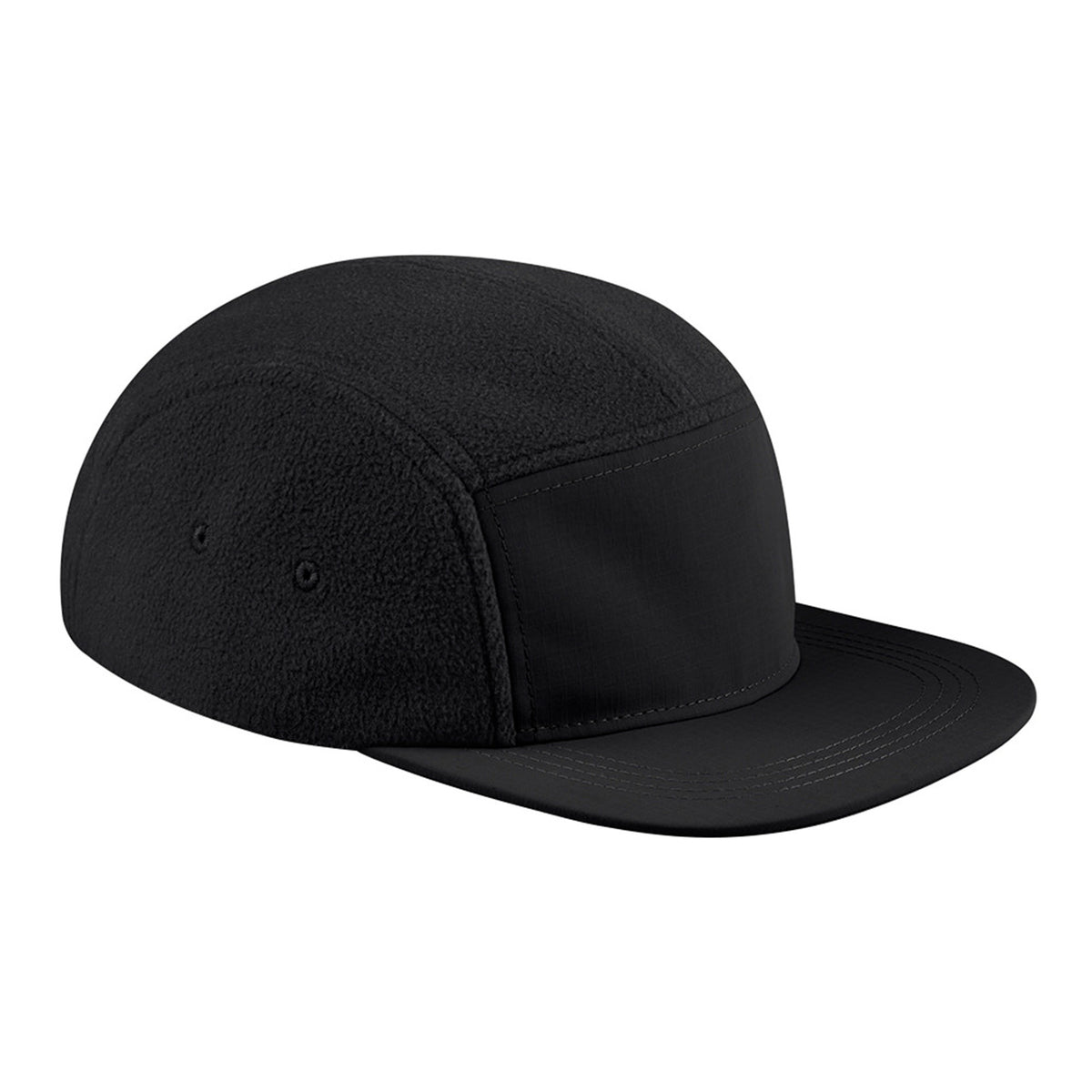 Recycled Fleece Outdoor Camper Cap | BLACK