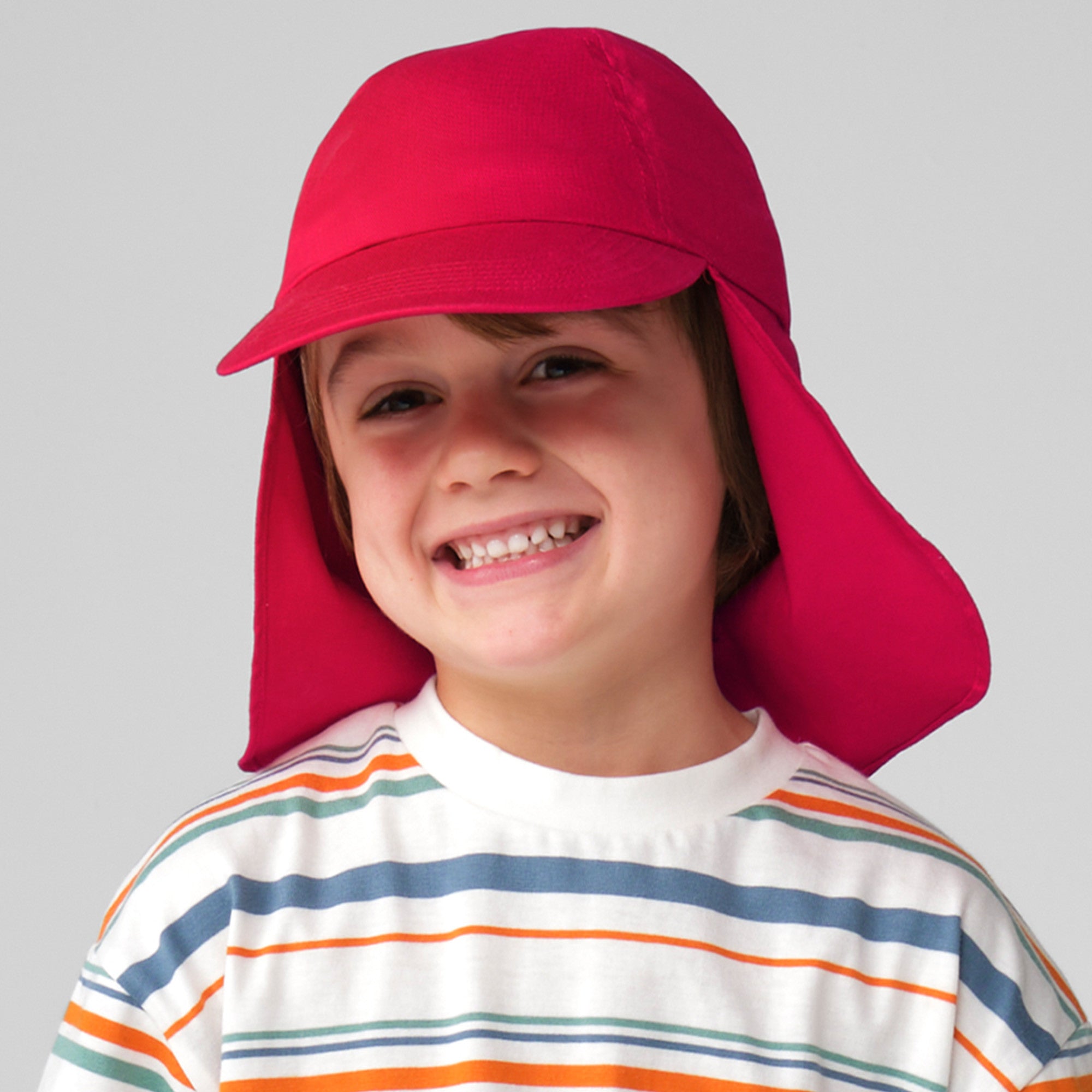 Junior Legionnaire Style Cap | BOTTLE GREEN