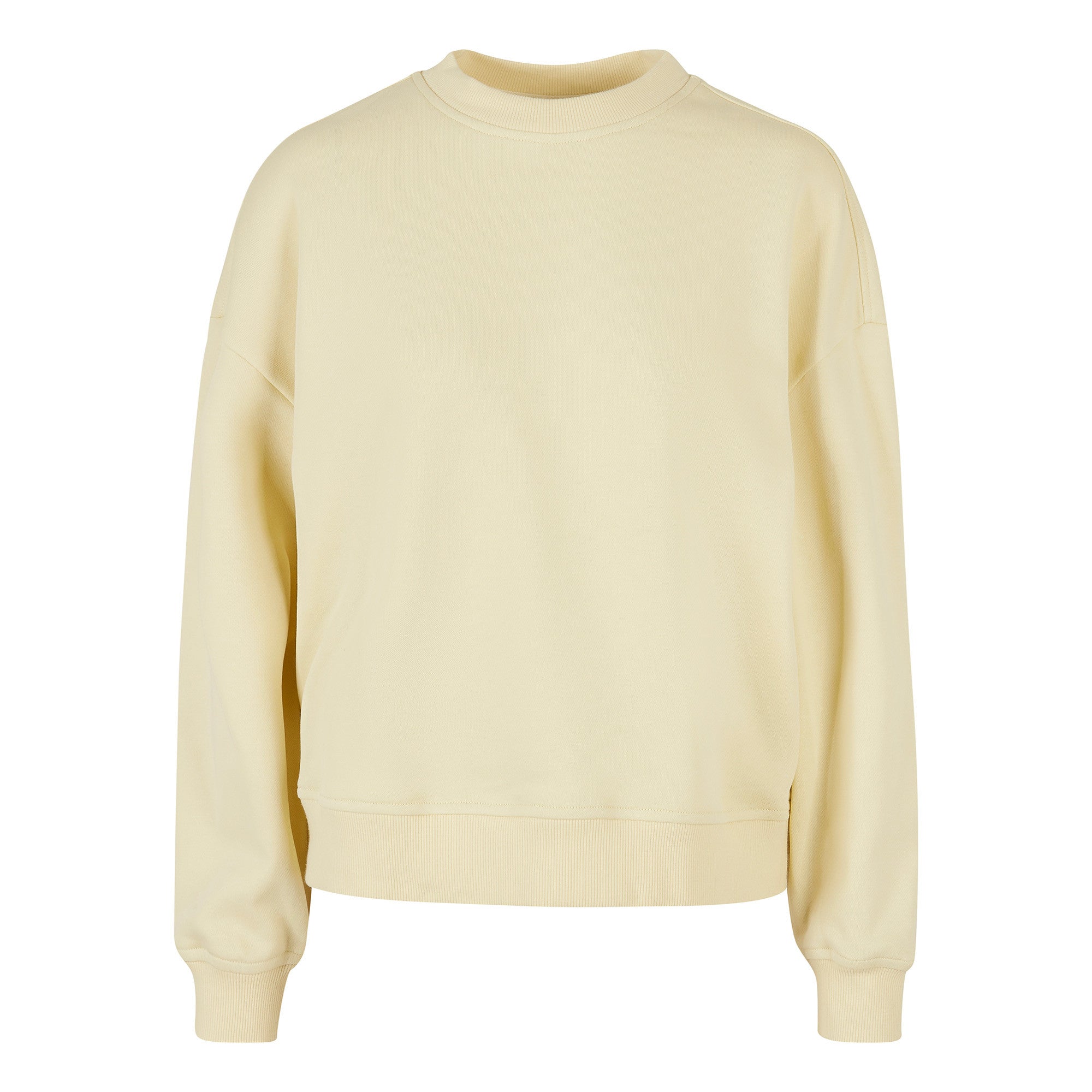 Womens Oversized Crew Neck Sweatshirt | SOFT YELLOW
