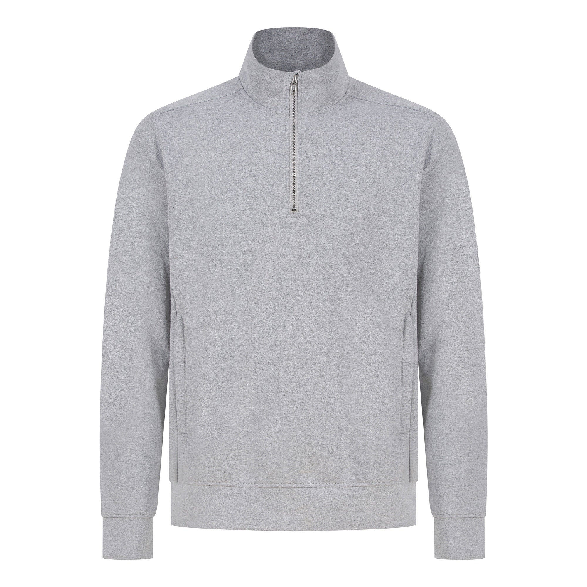 Unisex Sustainable Quarter Zip Sweatshirt | HEATHER GREY