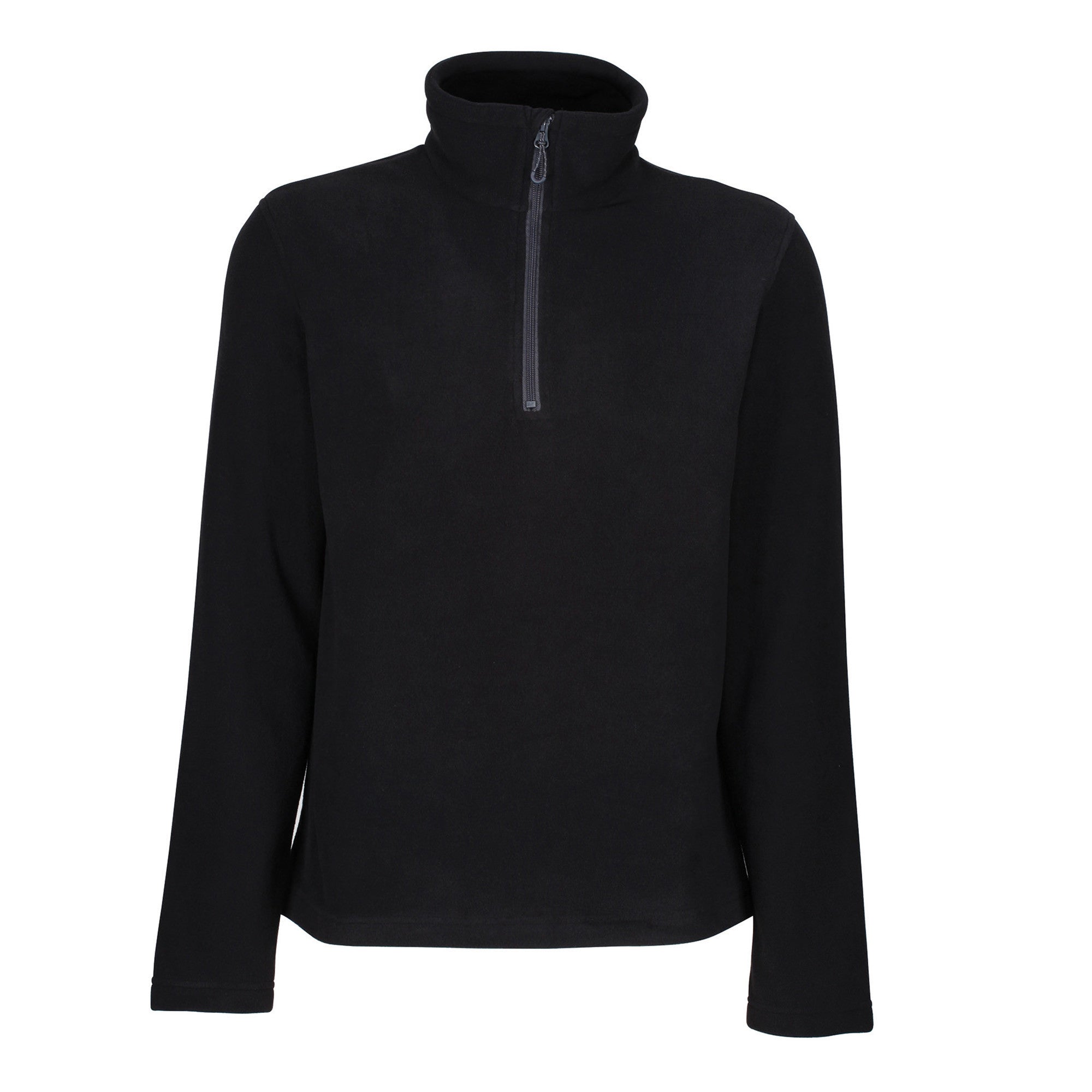 Honestly Made Recycled Half Zip Fleece | BLACK