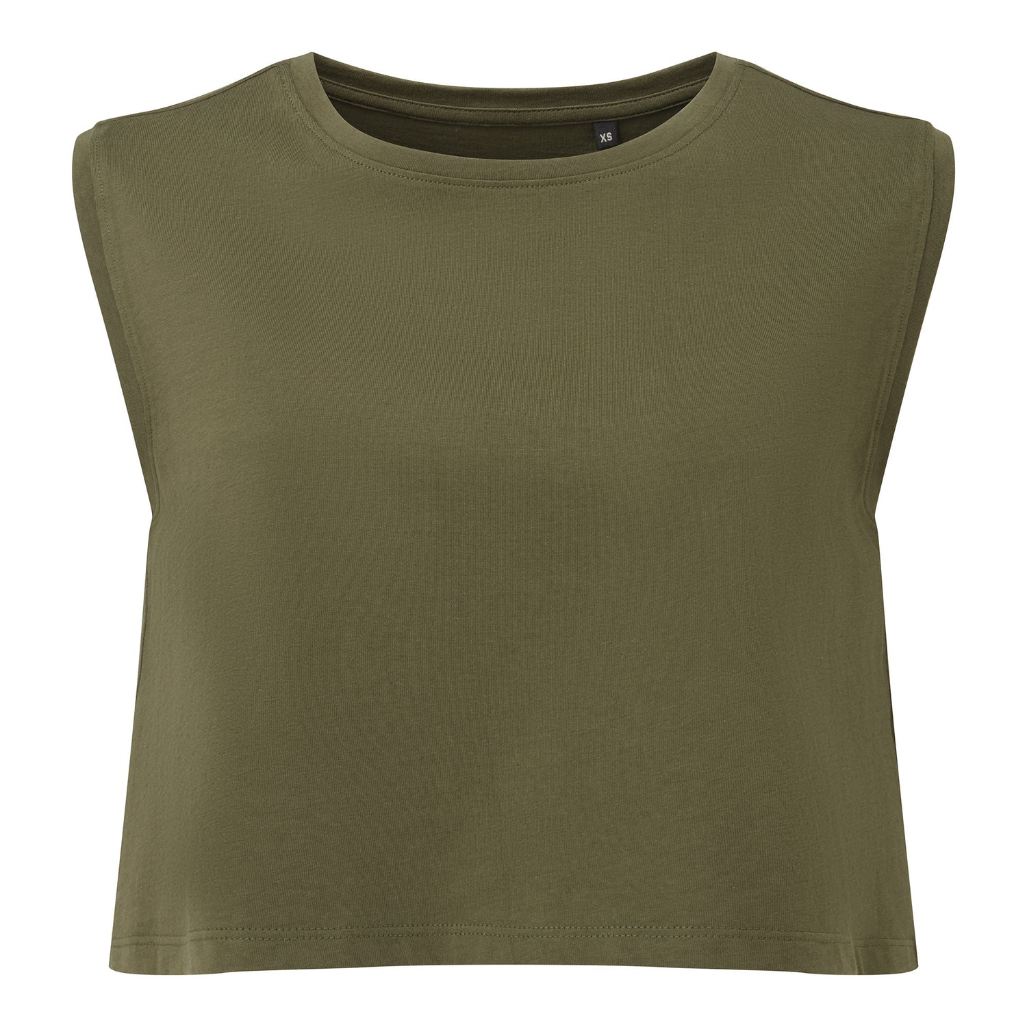 Womens TriDri Organic Crop Tank | OLIVE