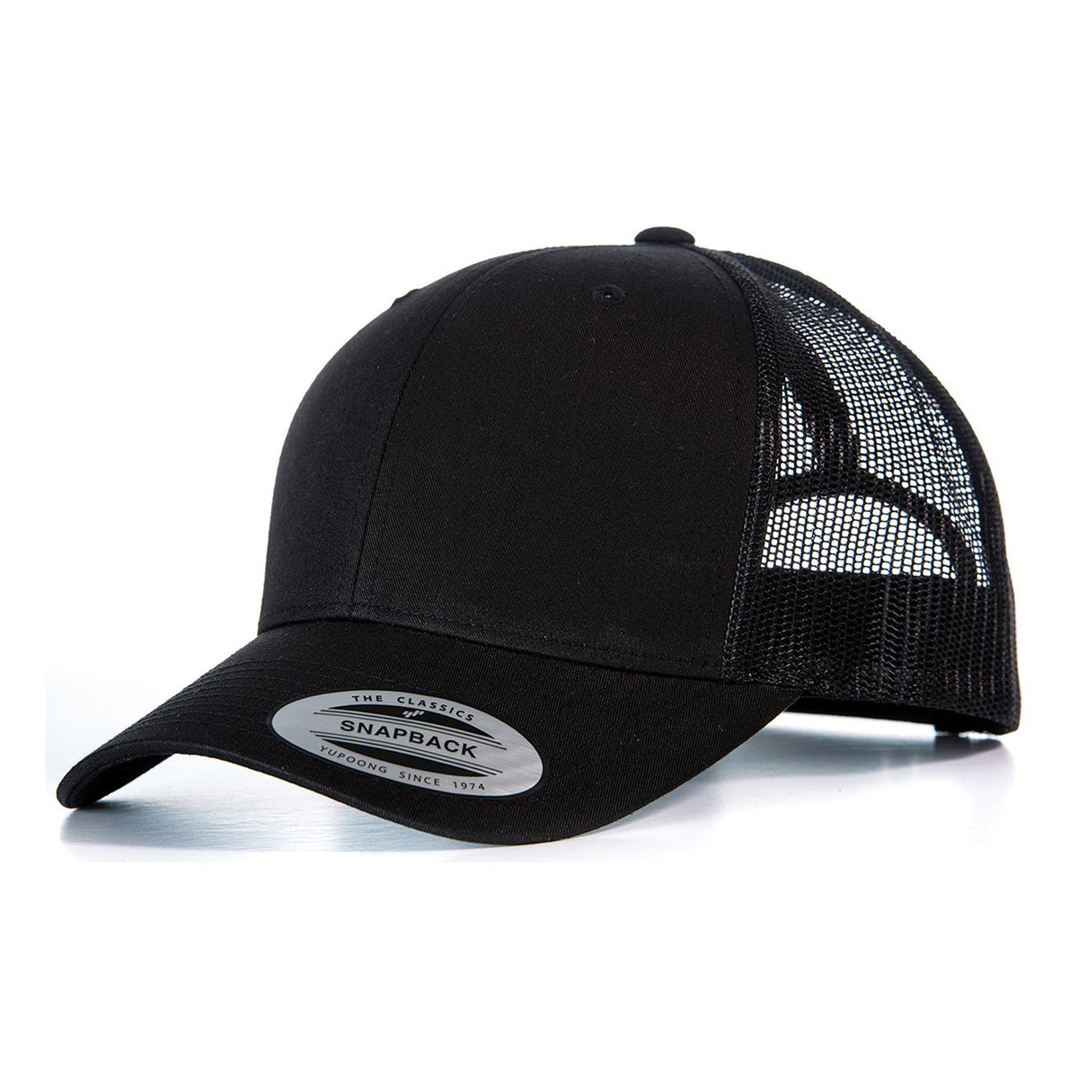 Retro Trucker Cap | BLACK/BLACK