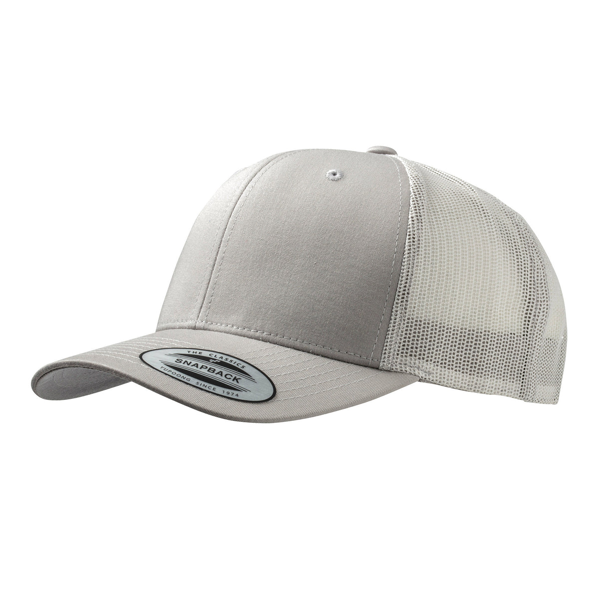 Retro Trucker Cap | SILVER/SILVER
