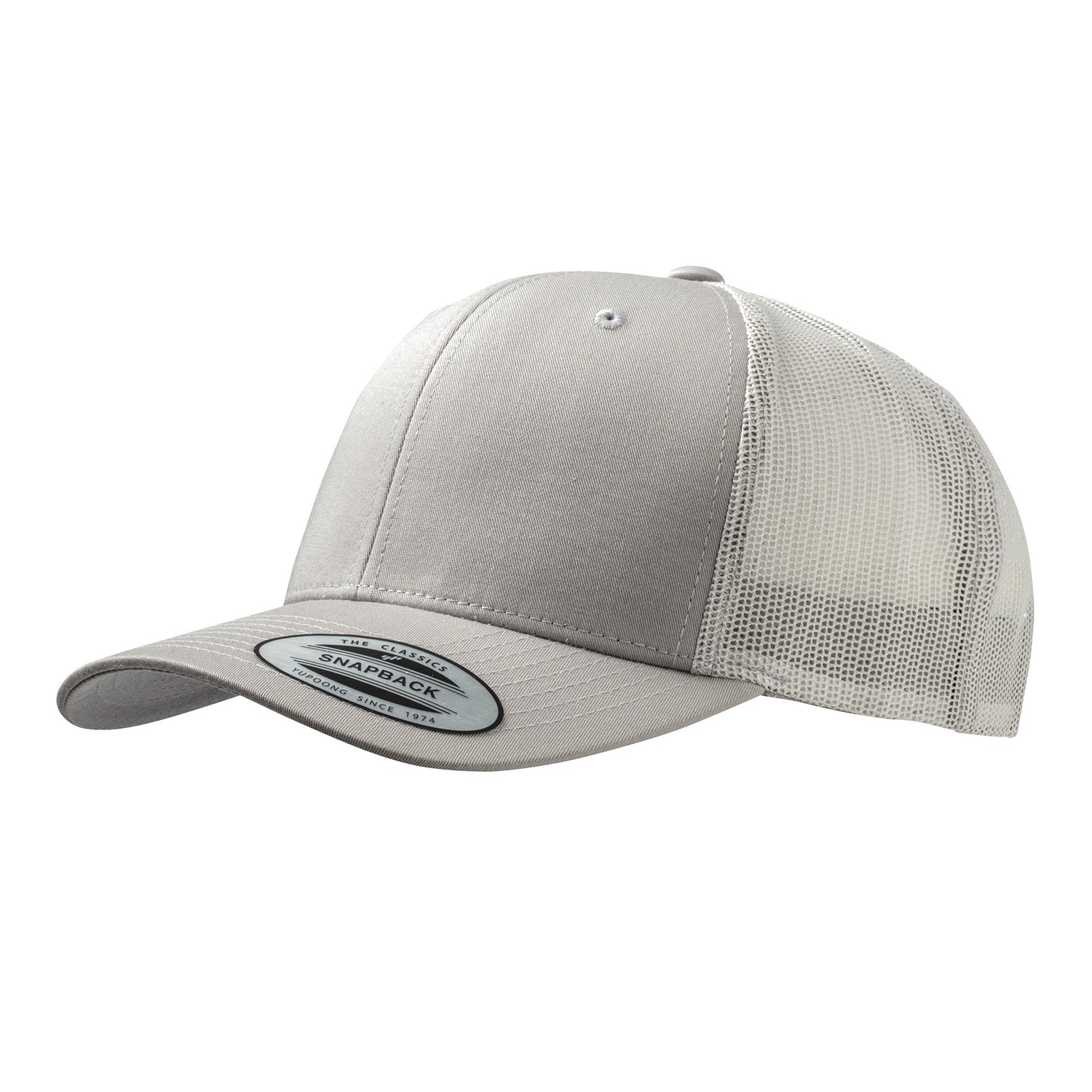 Retro Trucker Cap | SILVER/SILVER