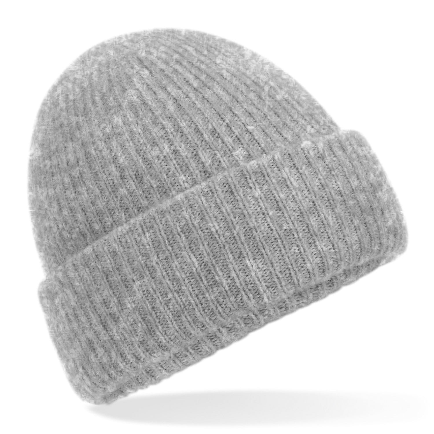 Cosy Ribbed Beanie | GREY MARL