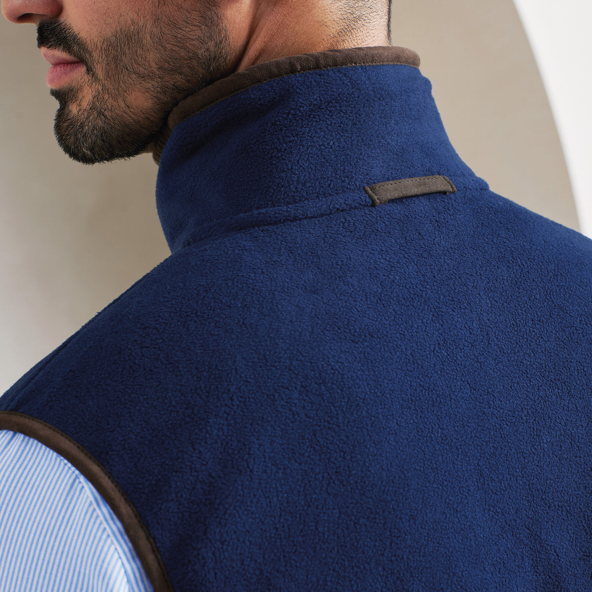 Artisan Fleece Gilet | BURGUNDY/BROWN
