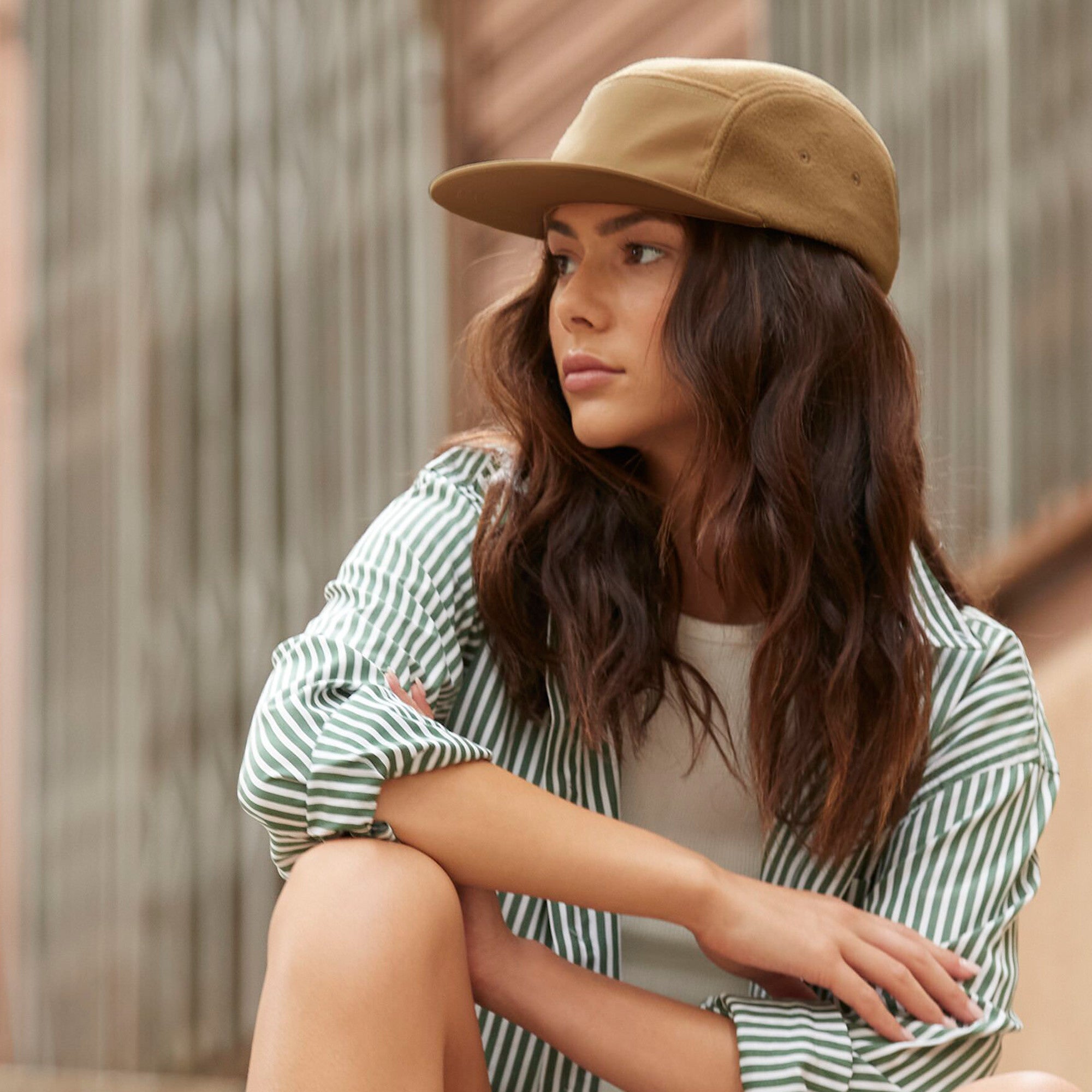 Recycled Fleece Outdoor Camper Cap | BISCUIT