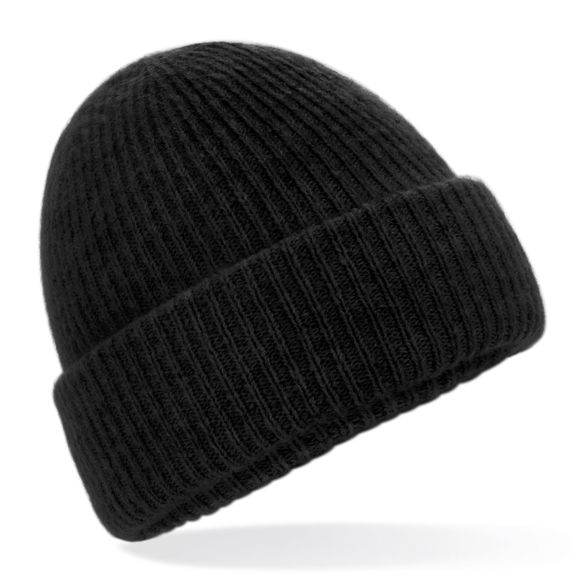 Cosy Ribbed Beanie | BLACK