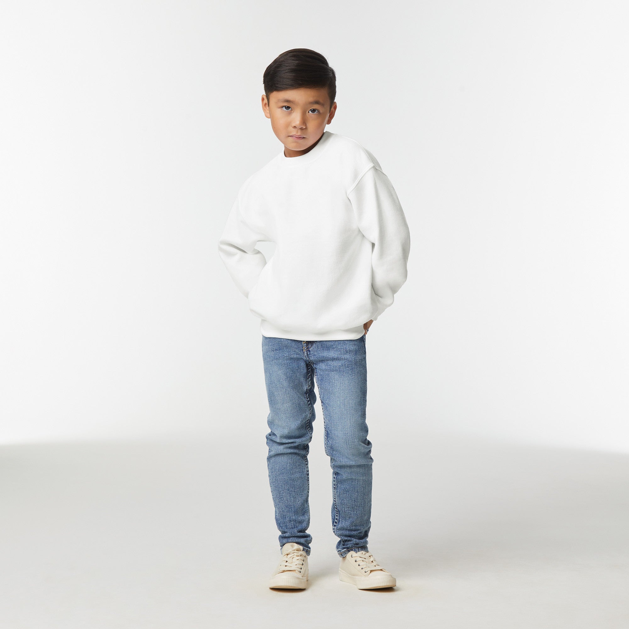 Heavy Blend Youth Crew Neck Sweatshirt | FOREST GREEN