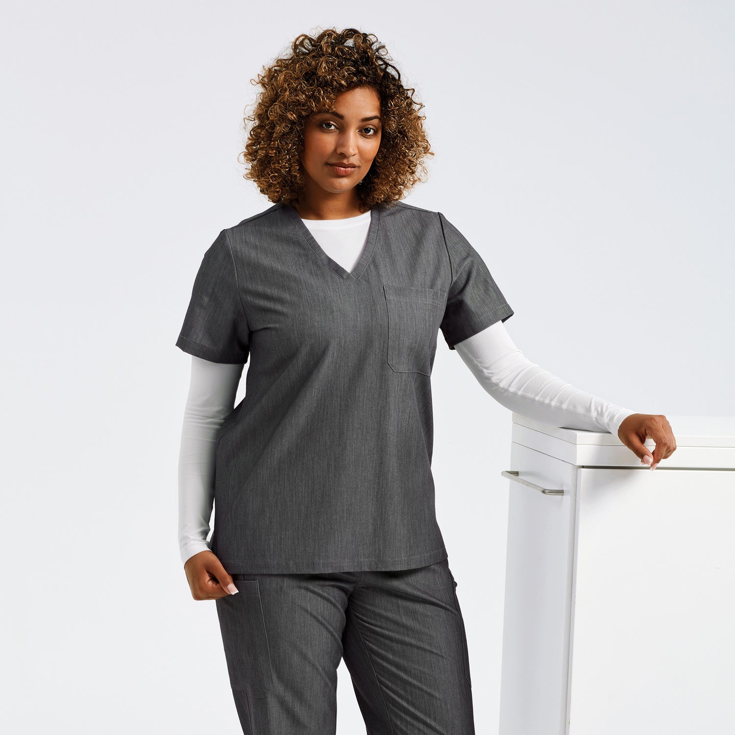Womens Limitless Onna-stretch tunic | BLACK