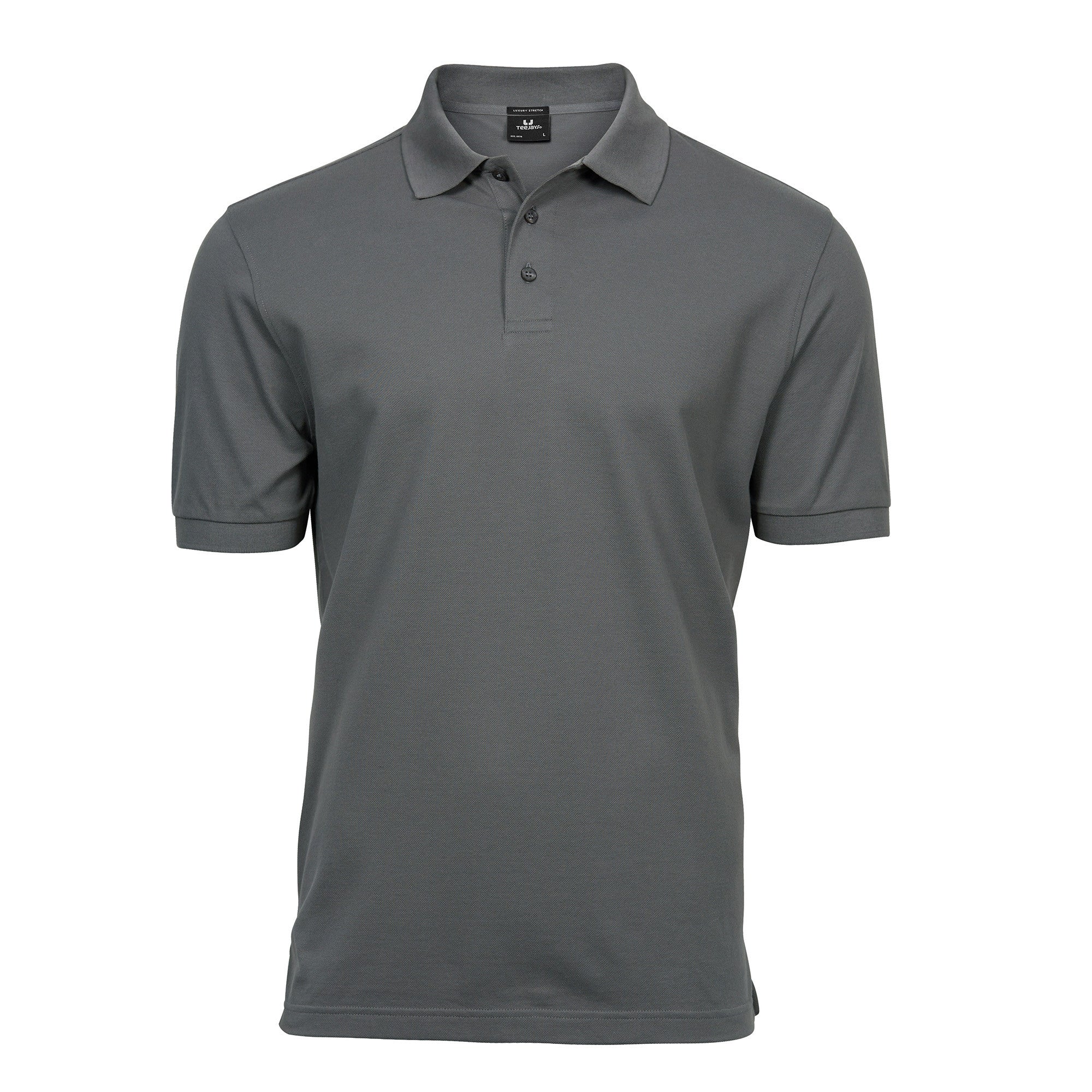 Luxury Stretch Polo | POWDER GREY