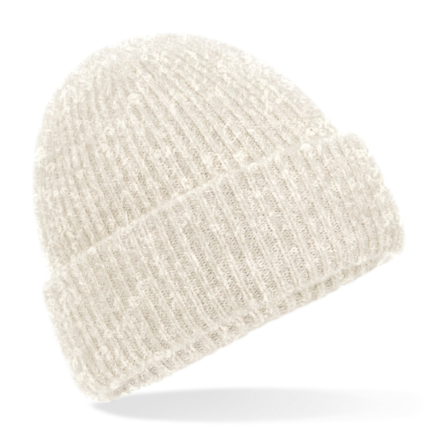 Cosy Ribbed Beanie | ALMOND MARL