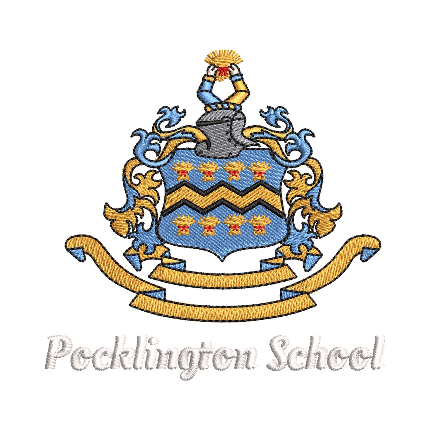 Pocklington Varsity Hoodie - Pocklington School | NEW FRENCH NAVY/SKY BLUE