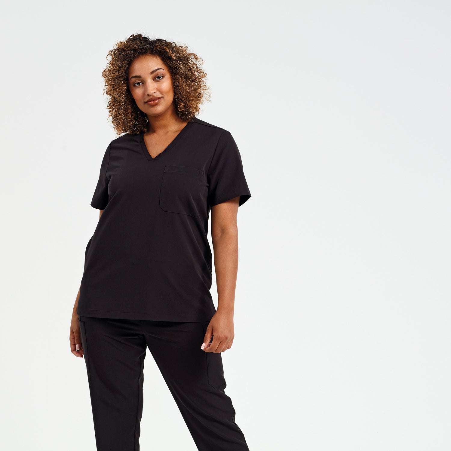 Womens Limitless Onna-stretch tunic | BLACK