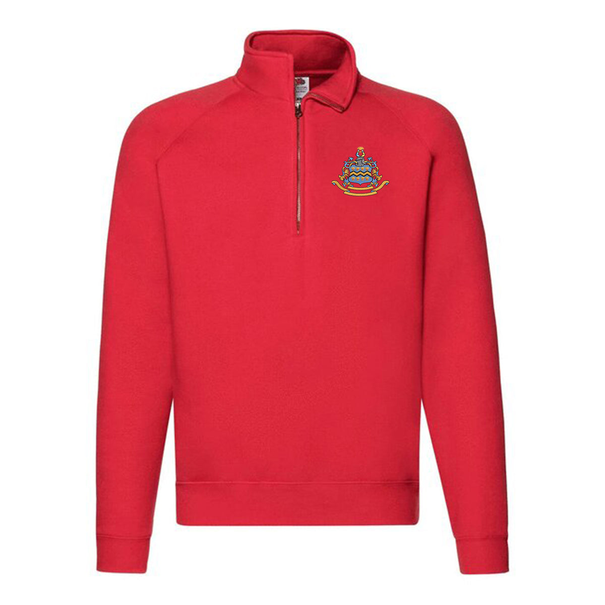 Pocklington Quarter Zip - Crest Only | RED