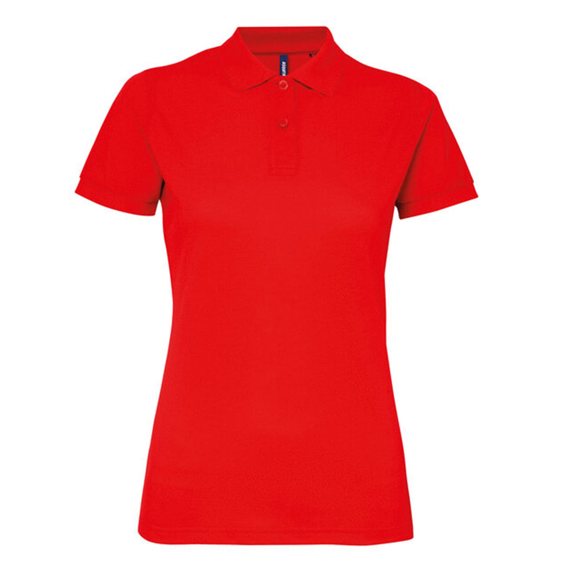 Womens Polycotton Blend Polo | RED