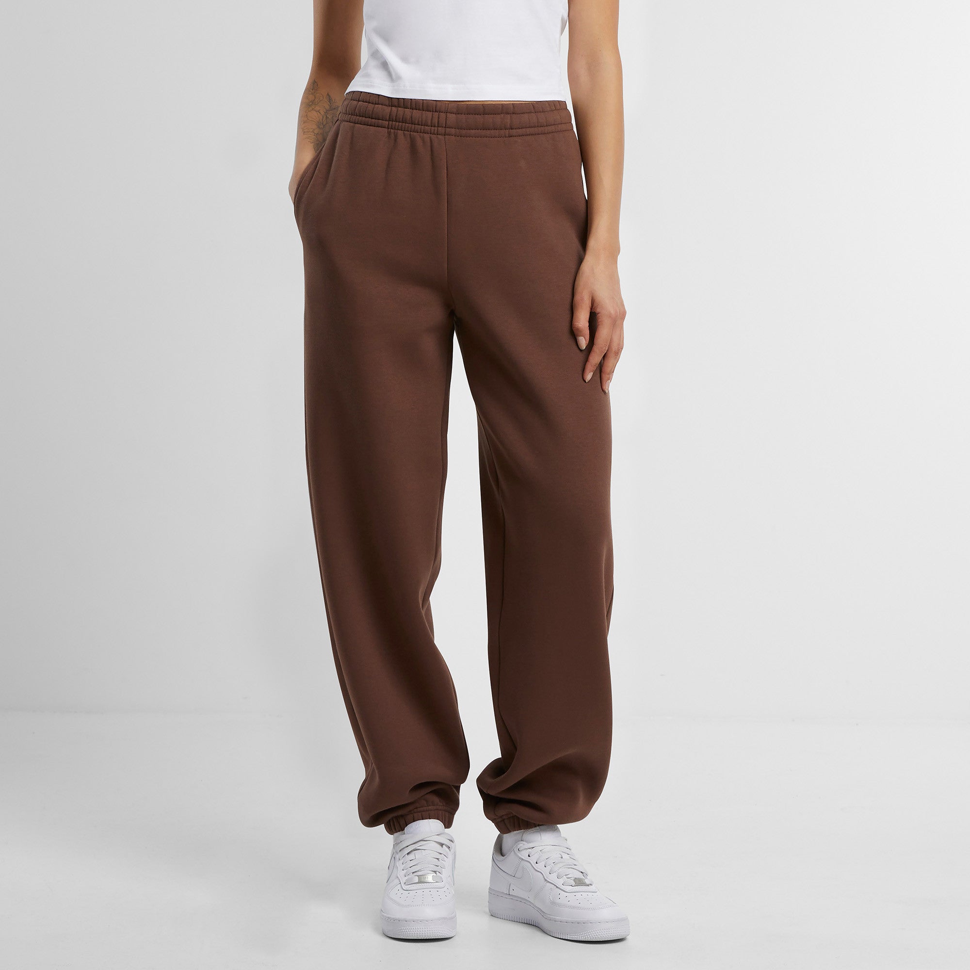 Womens Fluffy Sweatpants | BLACK