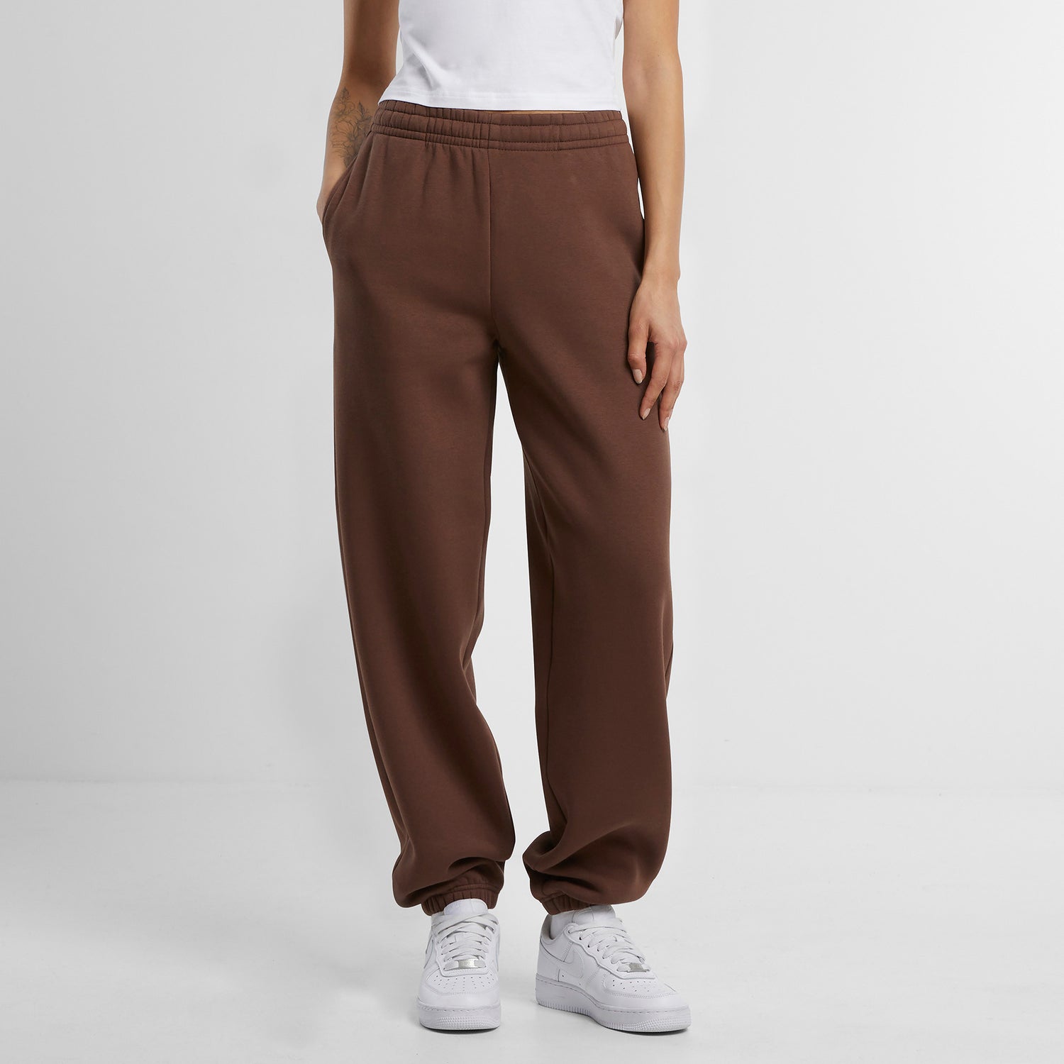 Womens Fluffy Sweatpants | BLACK