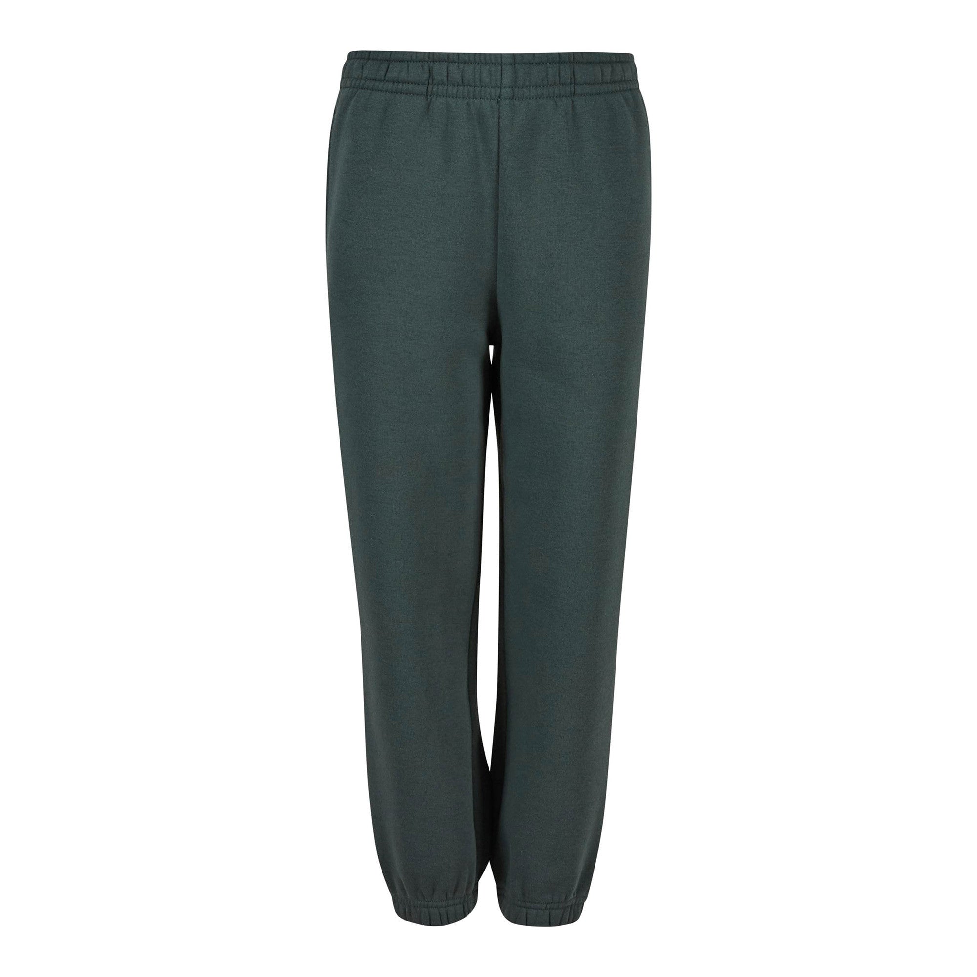 Kids Fluffy Sweatpants | BOTTLE GREEN