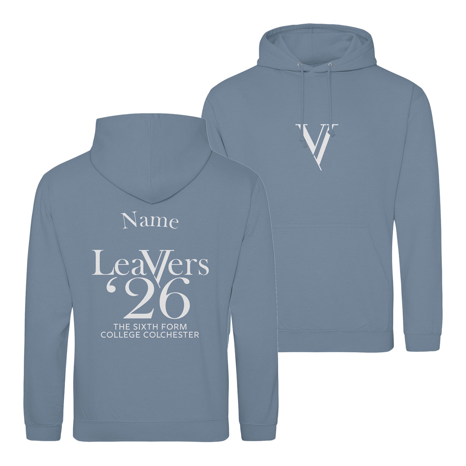 The Sixth Form College Colchester Leavers Hoodie | DUSTY BLUE