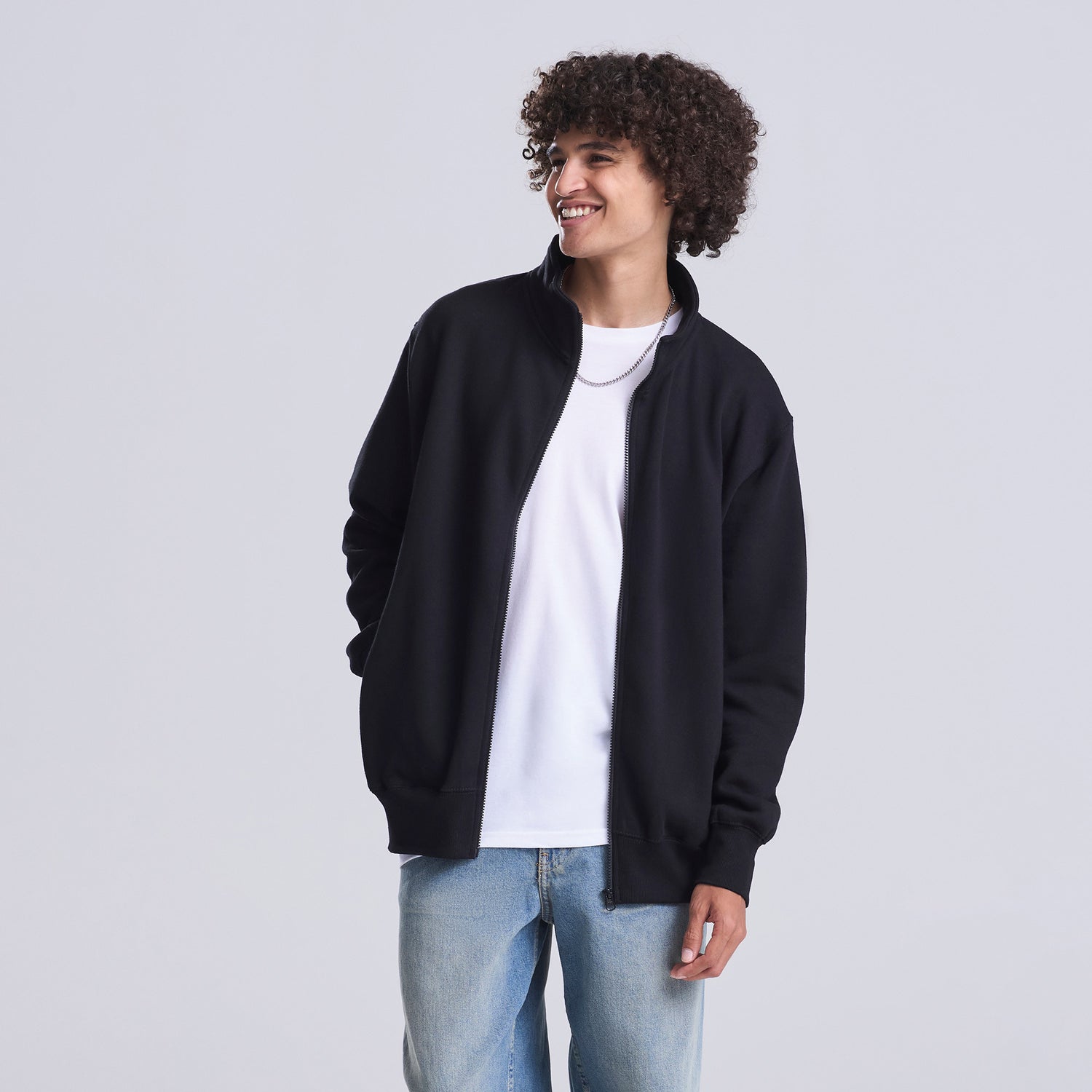 Campus Full-Zip Sweatshirt | HEATHER GREY