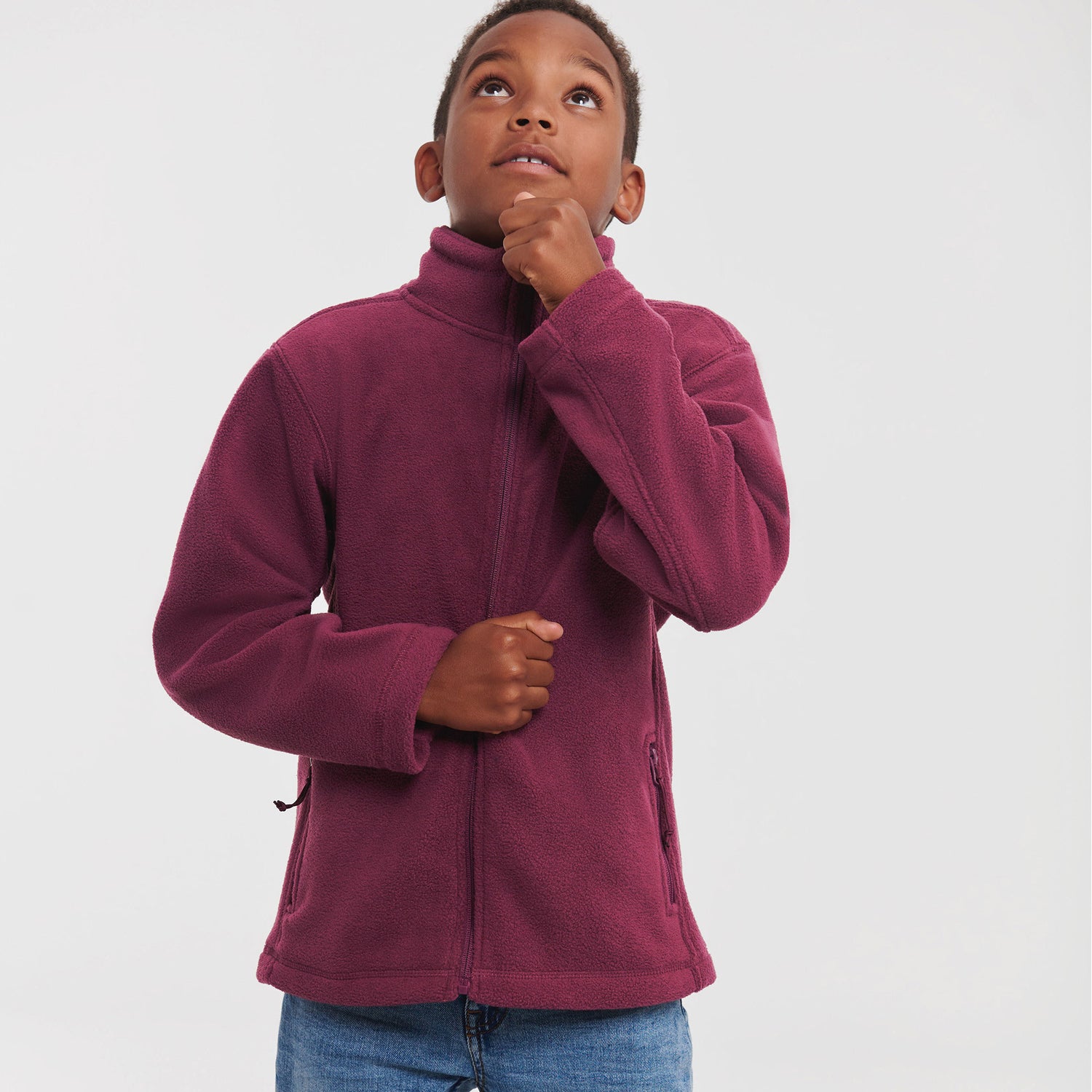 Kids Full Zip Outdoor Fleece | CONVOY GREY