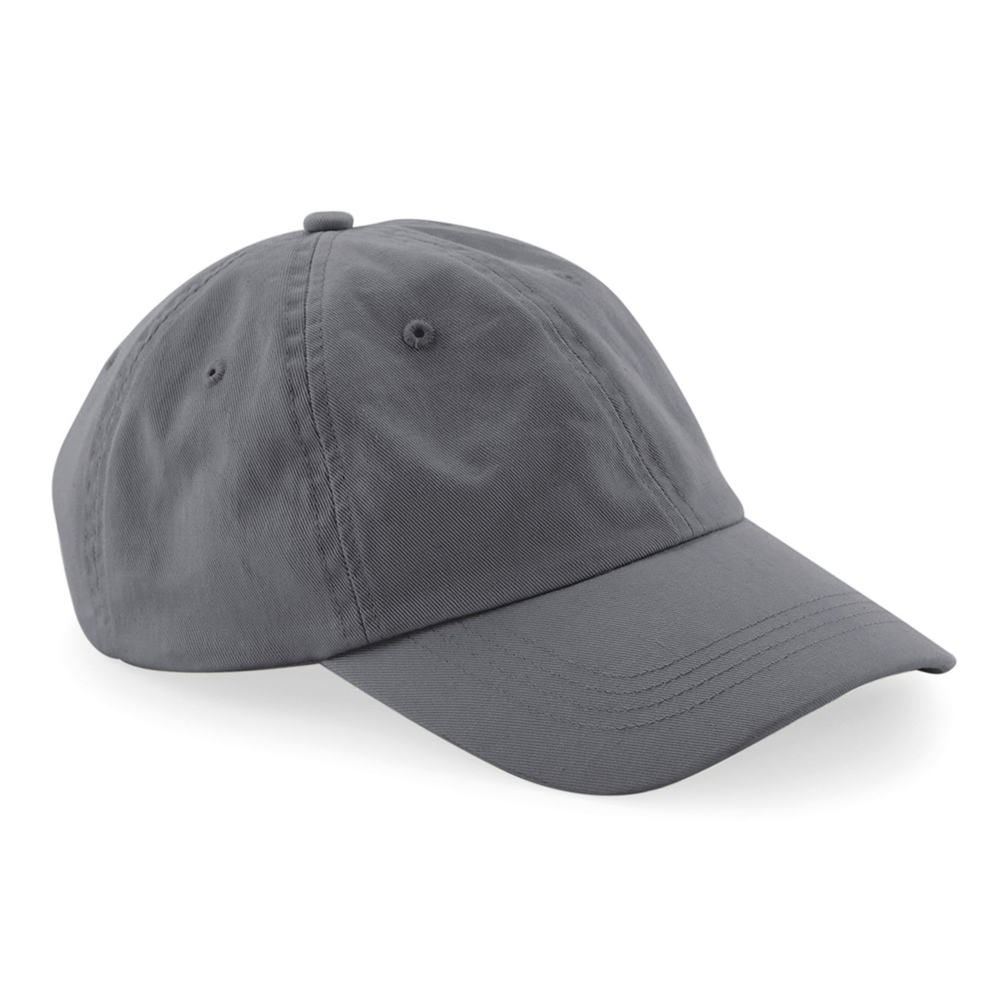 Organic Cotton 6 Panel Dad Cap | GRAPHITE GREY