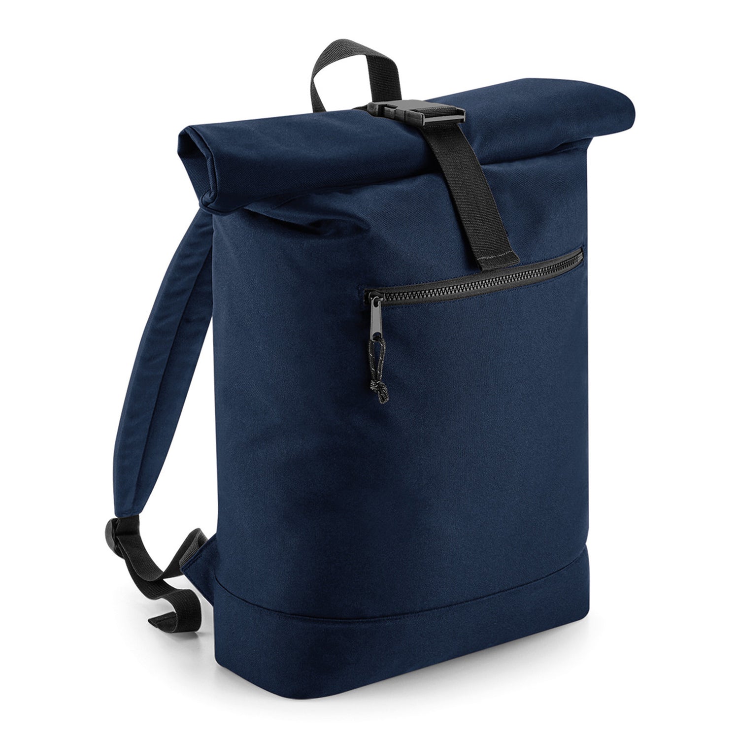 Recycled Rolled-Top Backpack | NAVY