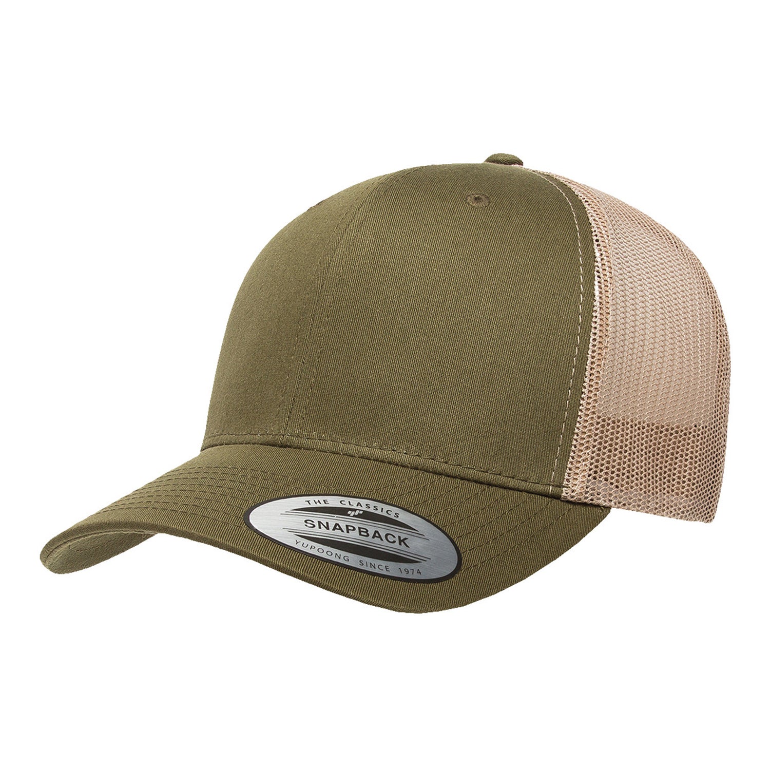 Retro Trucker Cap | MOSS/KHAKI