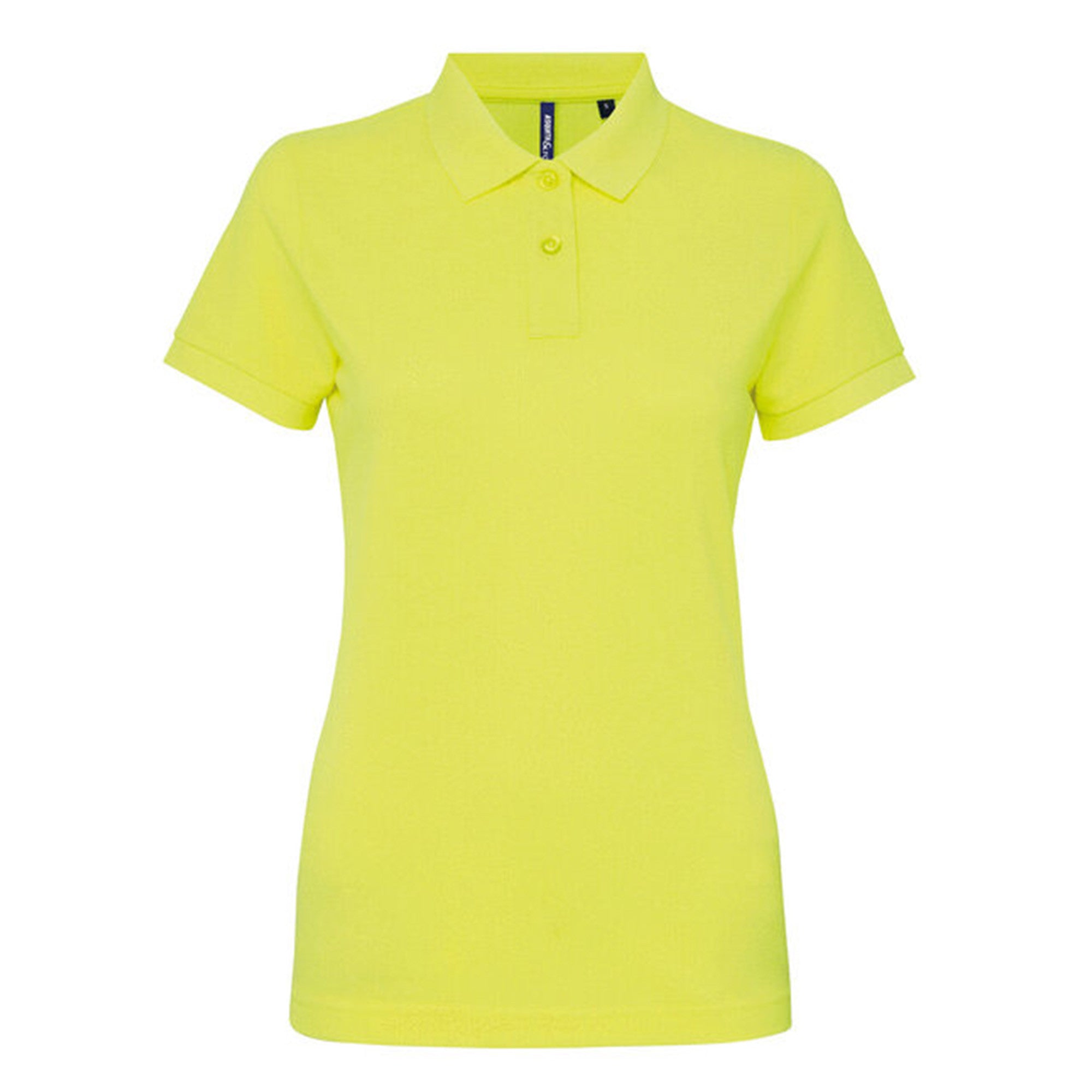 Womens Polycotton Blend Polo | NEON YELLOW