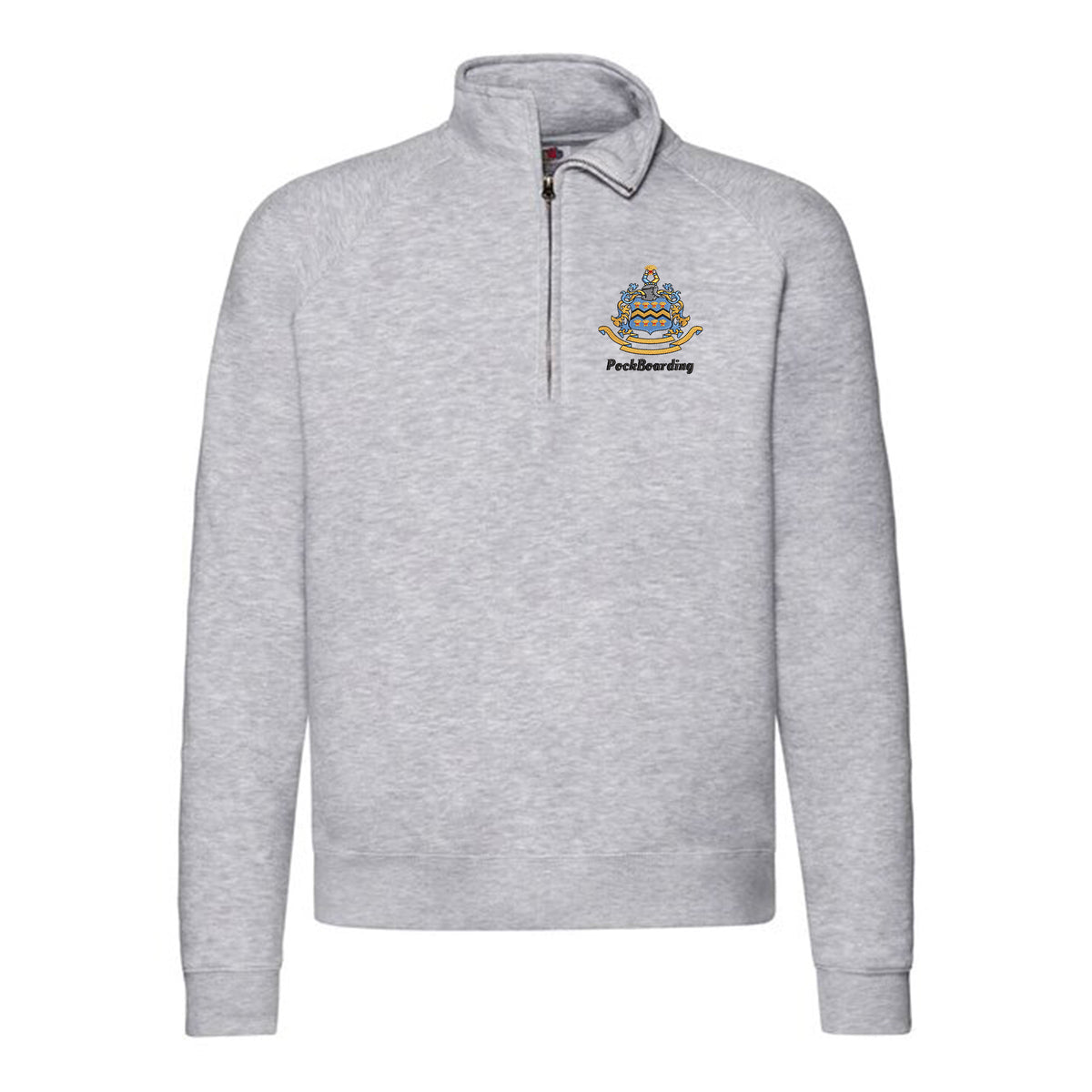 Pocklington Quarter Zip - PockBoarding | HEATHER GREY