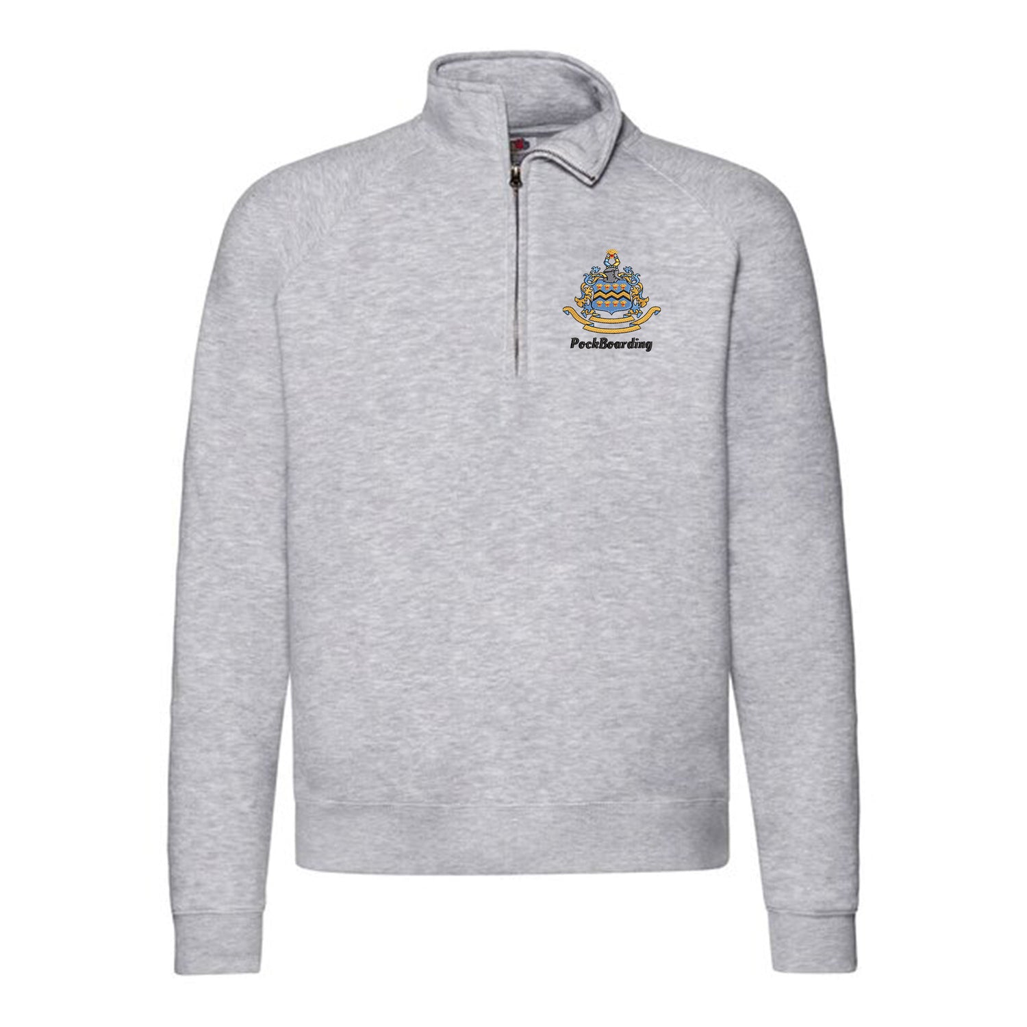 Pocklington Quarter Zip - PockBoarding | HEATHER GREY