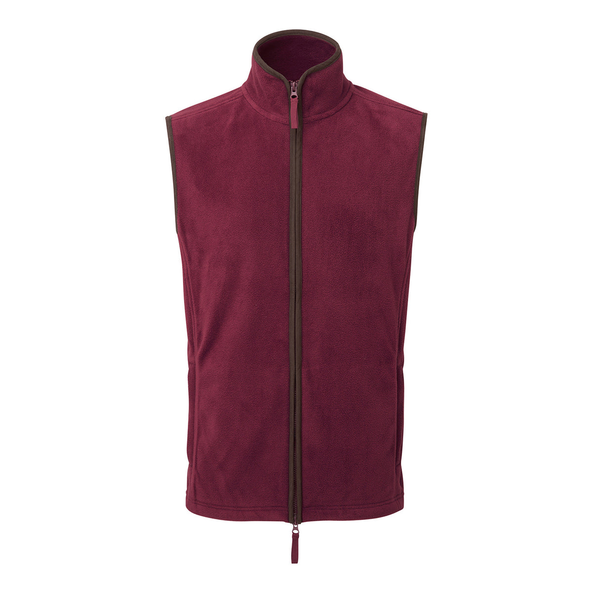Artisan Fleece Gilet | BURGUNDY/BROWN