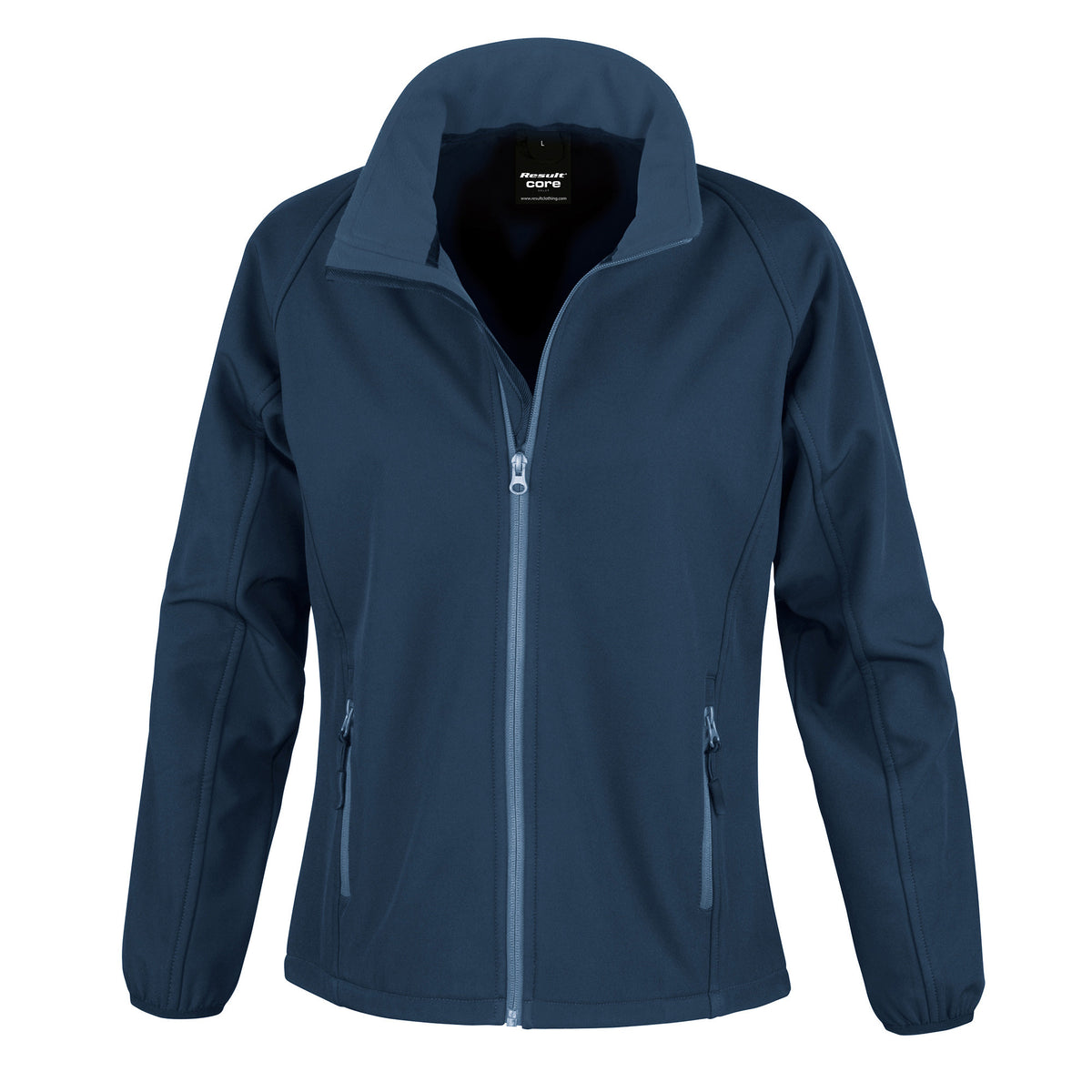 Womens Core Printable Softshell Jacket | NAVY/NAVY